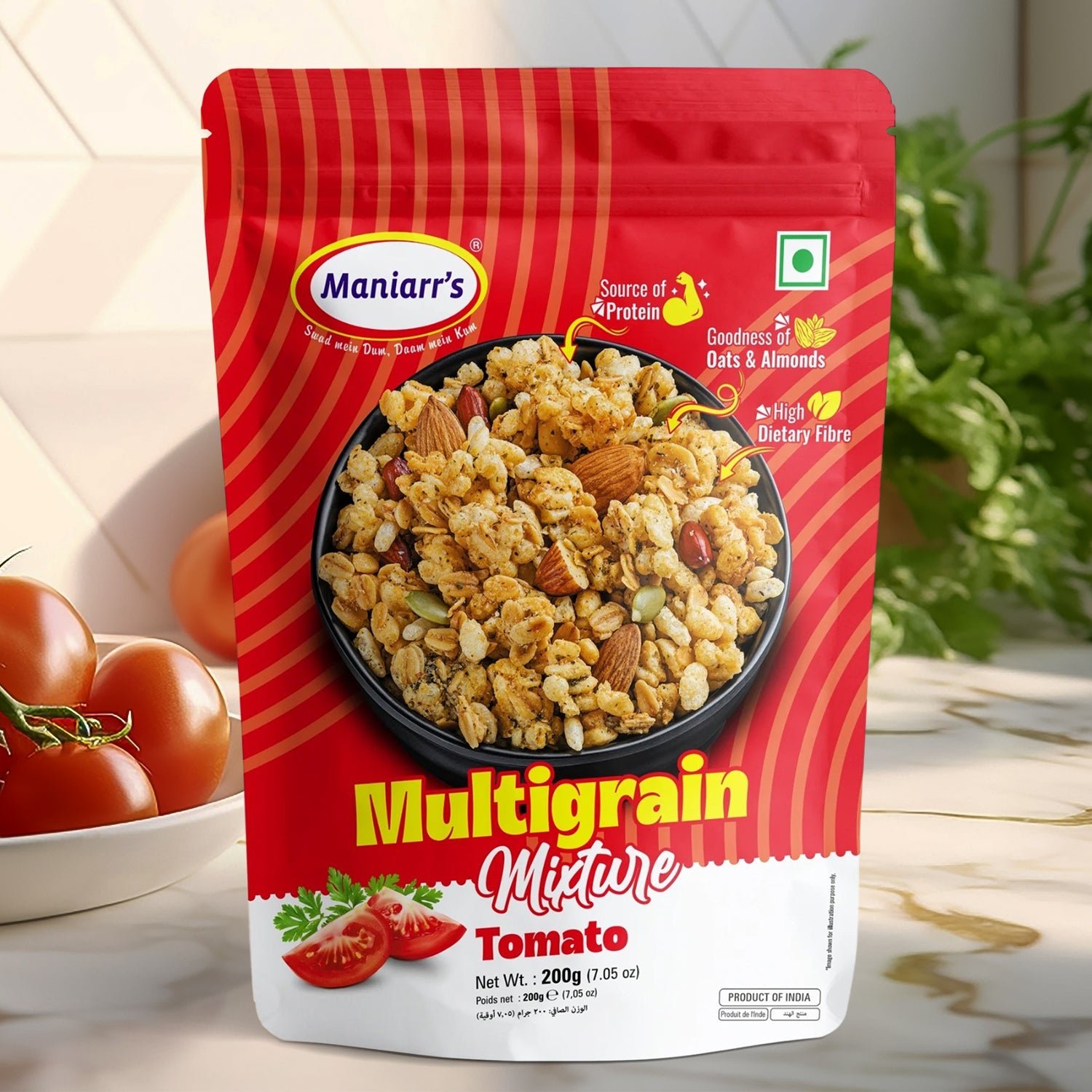 Maniarr's Tomato ROASTED MULTIGRAIN MIXTURE (195 Gm)