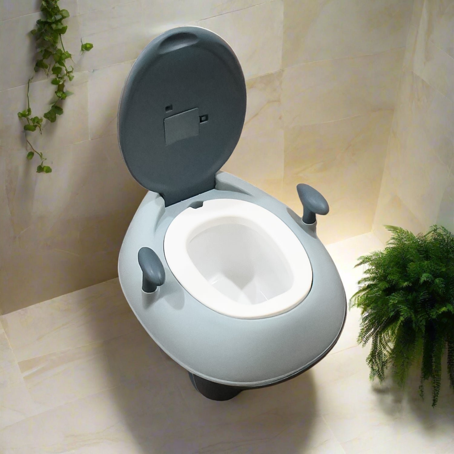 BABY PORTABLE LIGHTING & MUSIC BABY POTTY SEAT  CHAIR FOR  POTTY SEAT FOR 1+ YEAR CHILD
