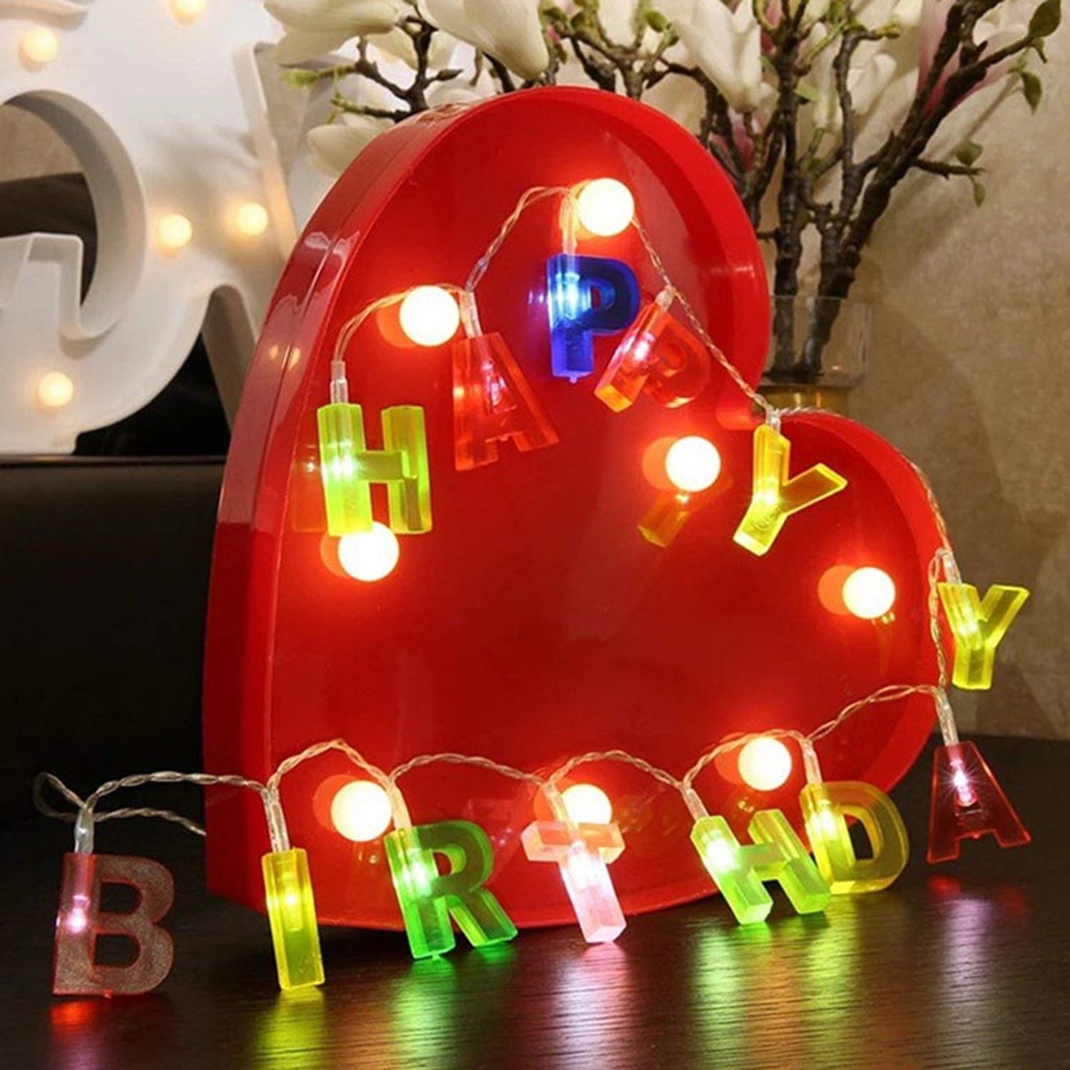 Decoratives 13 LED Letter Battery Operated String Lights