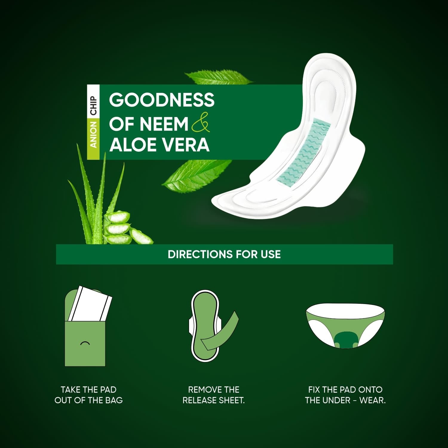 Ultra Thin Sanitary Pads with Neem & Aloe Vera (32 Pads)
