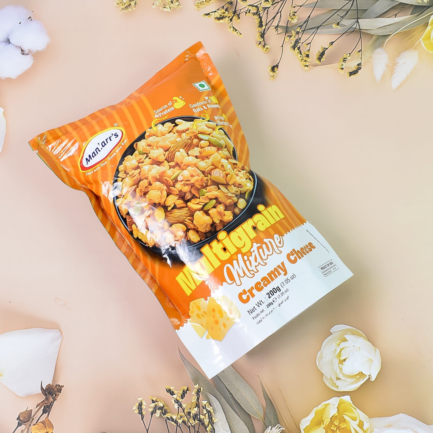 Maniarr's Creamy Cheese ROASTED MULTIGRAIN MIXTURE (195 Gm)