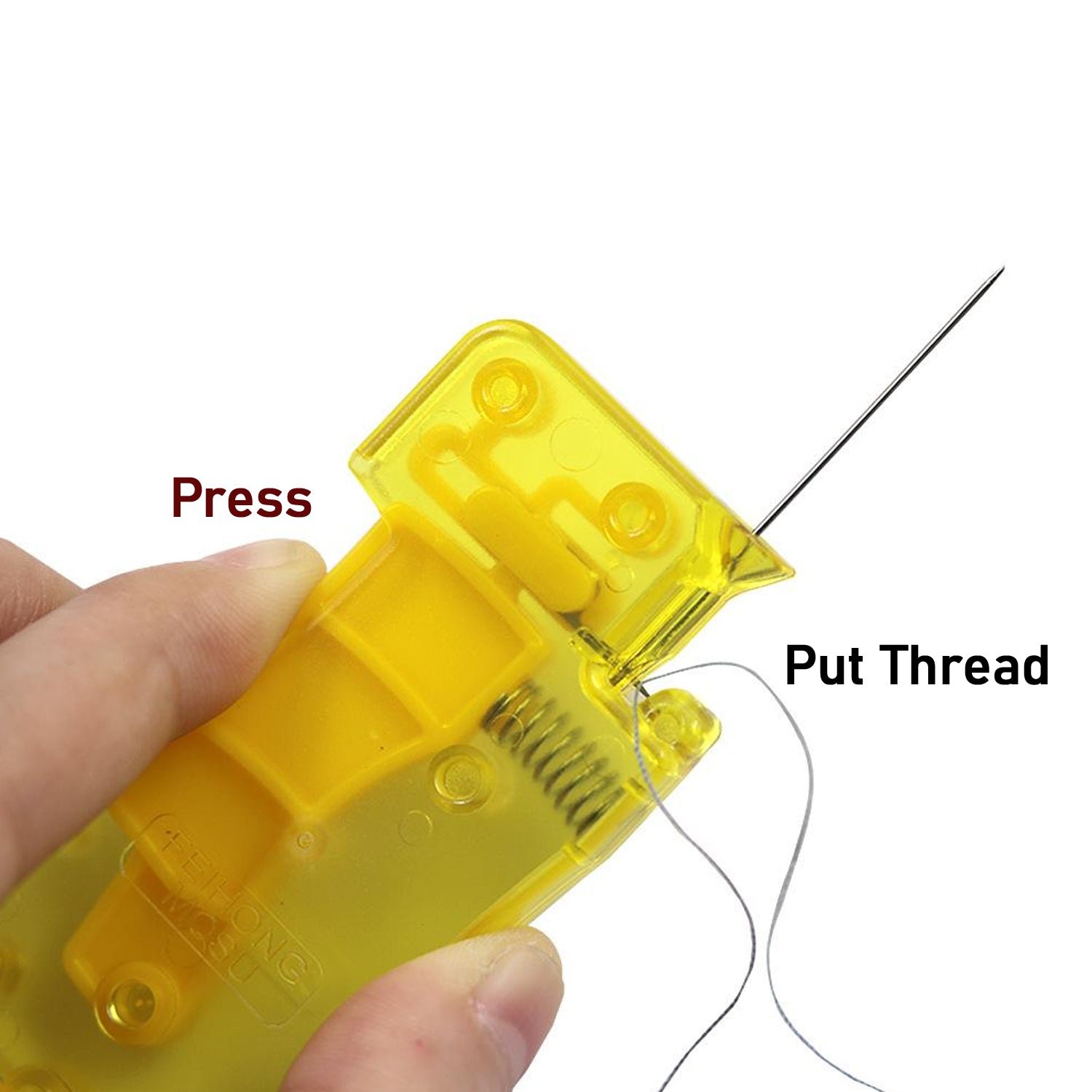 Needle Threader Stylish Comfortable Grip Automatic Threader for Home 1 Pc
