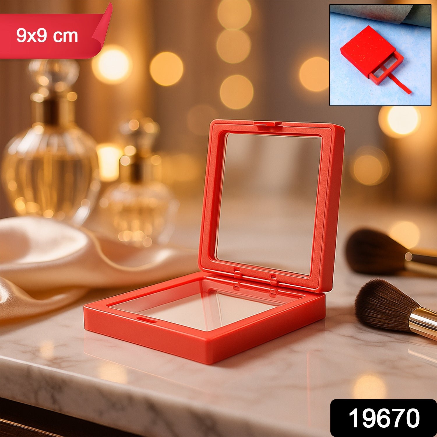 Transparent Jewellery Display Box (9x9 cm / 1 Pc)