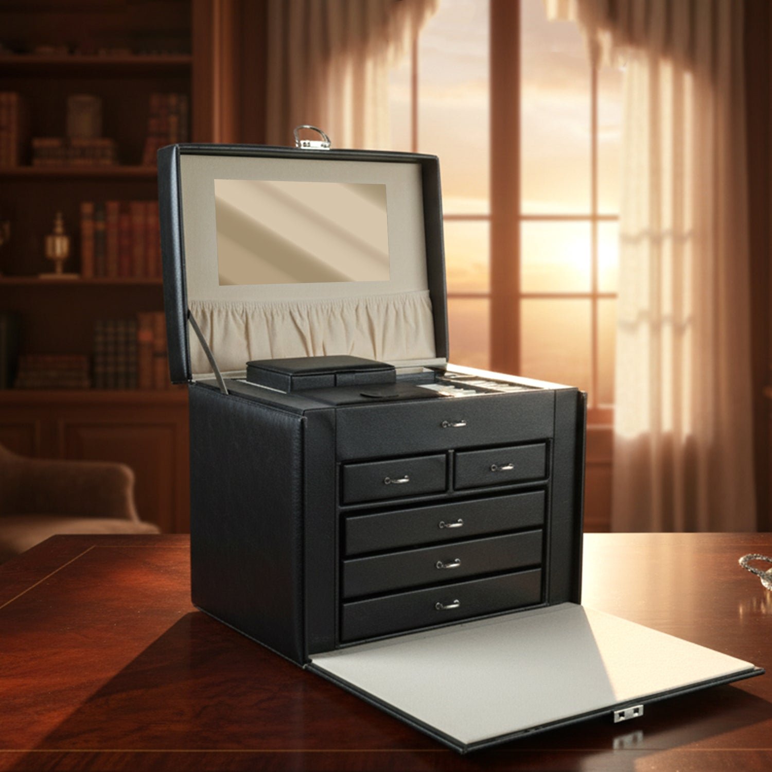 Luxury Multi-Drawer Jewelry Organizer Storage Box (1 Pc)