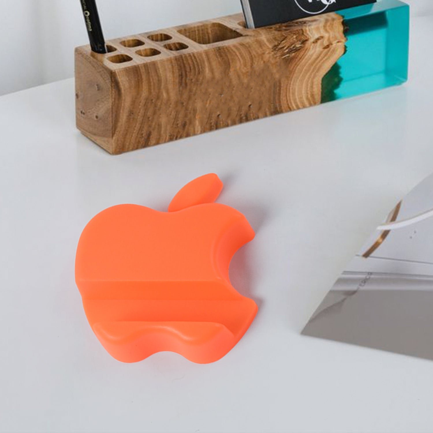 Apple-Shaped Plastic Mobile Phone Holder (1 pc & mix color)