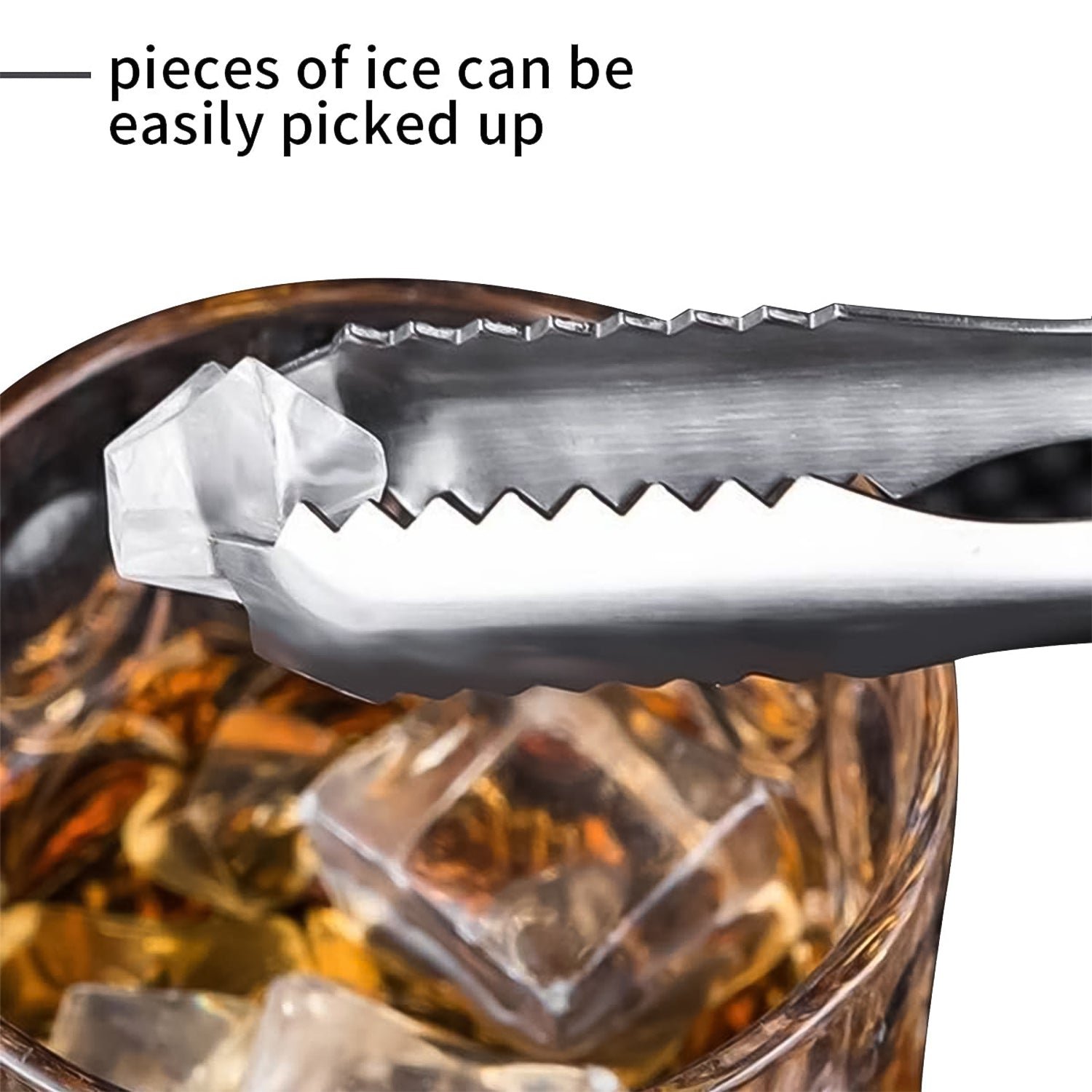 Stainless Steel Tong Lifting Ice Cubes, Sugar Cubes | Serving Tongs (13 Cm / 1 Pc)