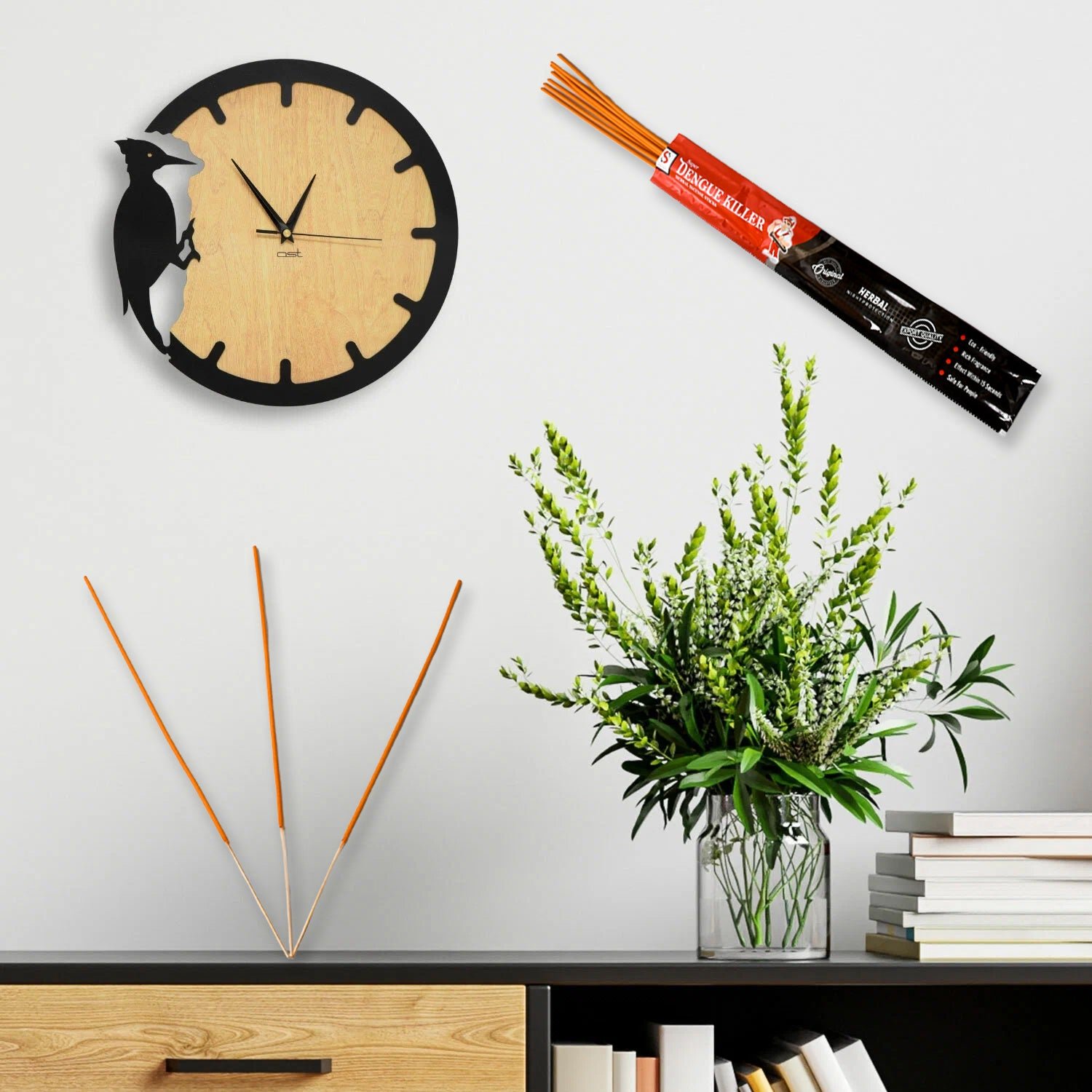 Mosquito Agarbatti Stick Herbal Mosquito (1 Packet / 10 Sticks) (Incense Stick)