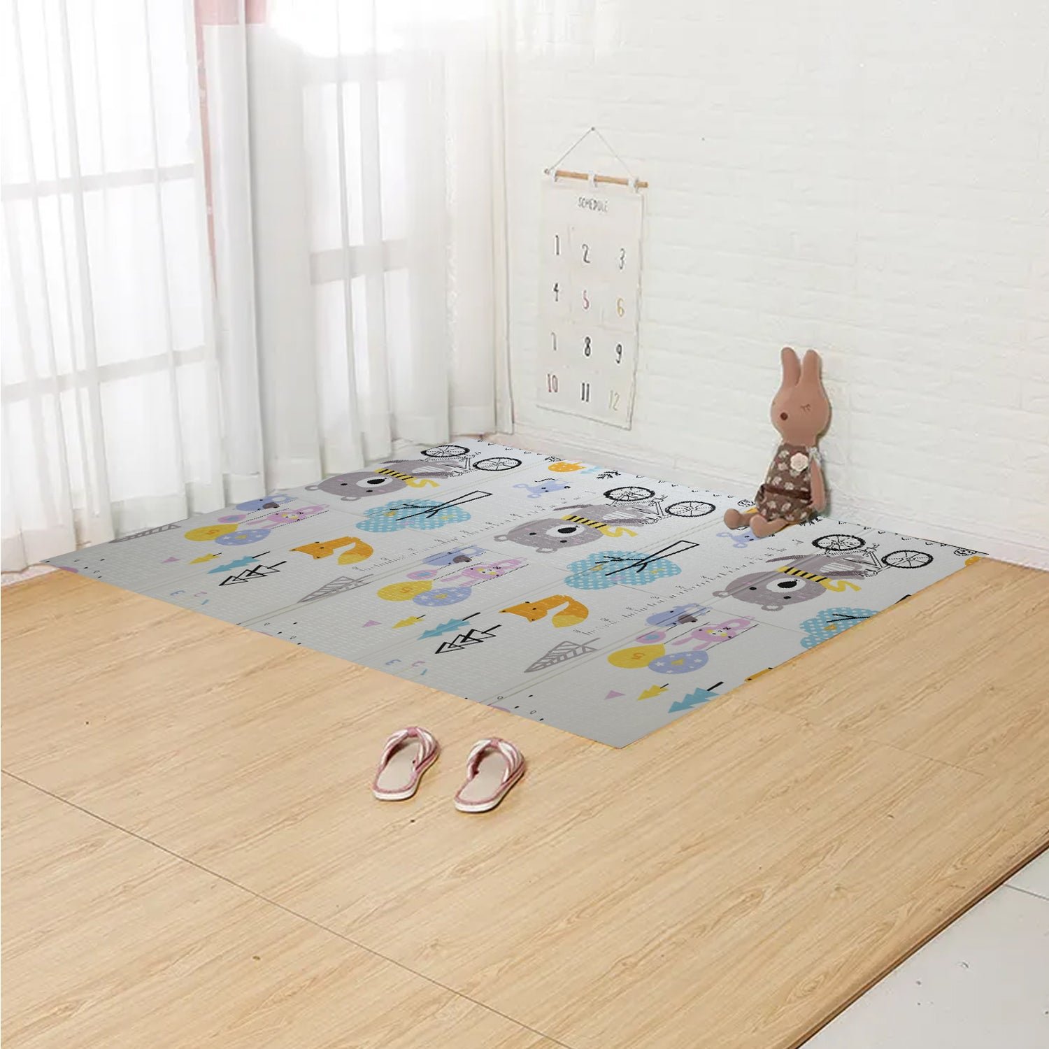 Baby Play Mat, Foam Play mat  Water-Proof Reversible Toxic Free (197x176 cm)