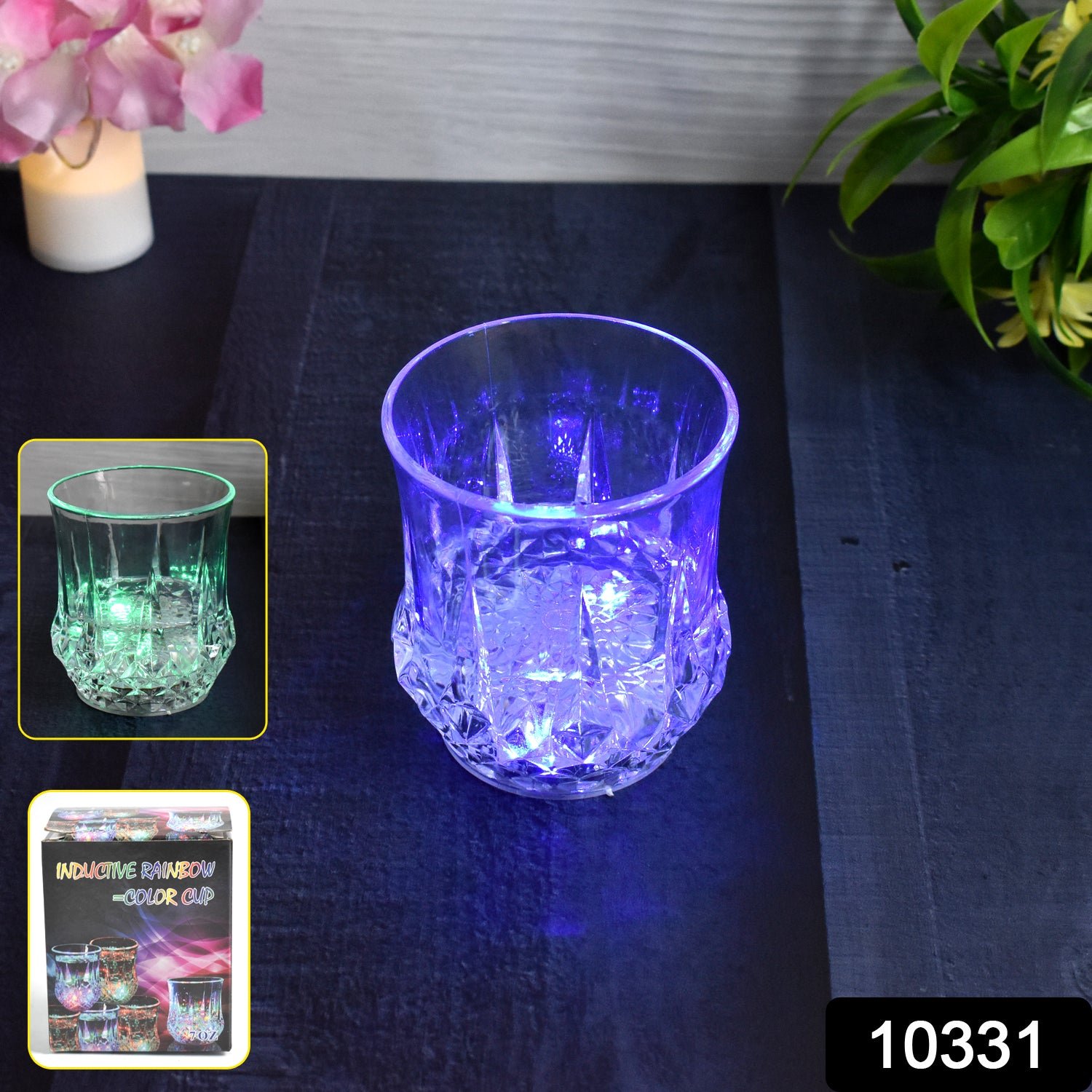 LED Light-up Cup Water Inductive Rainbow Color Changing LED (1 Pc)
