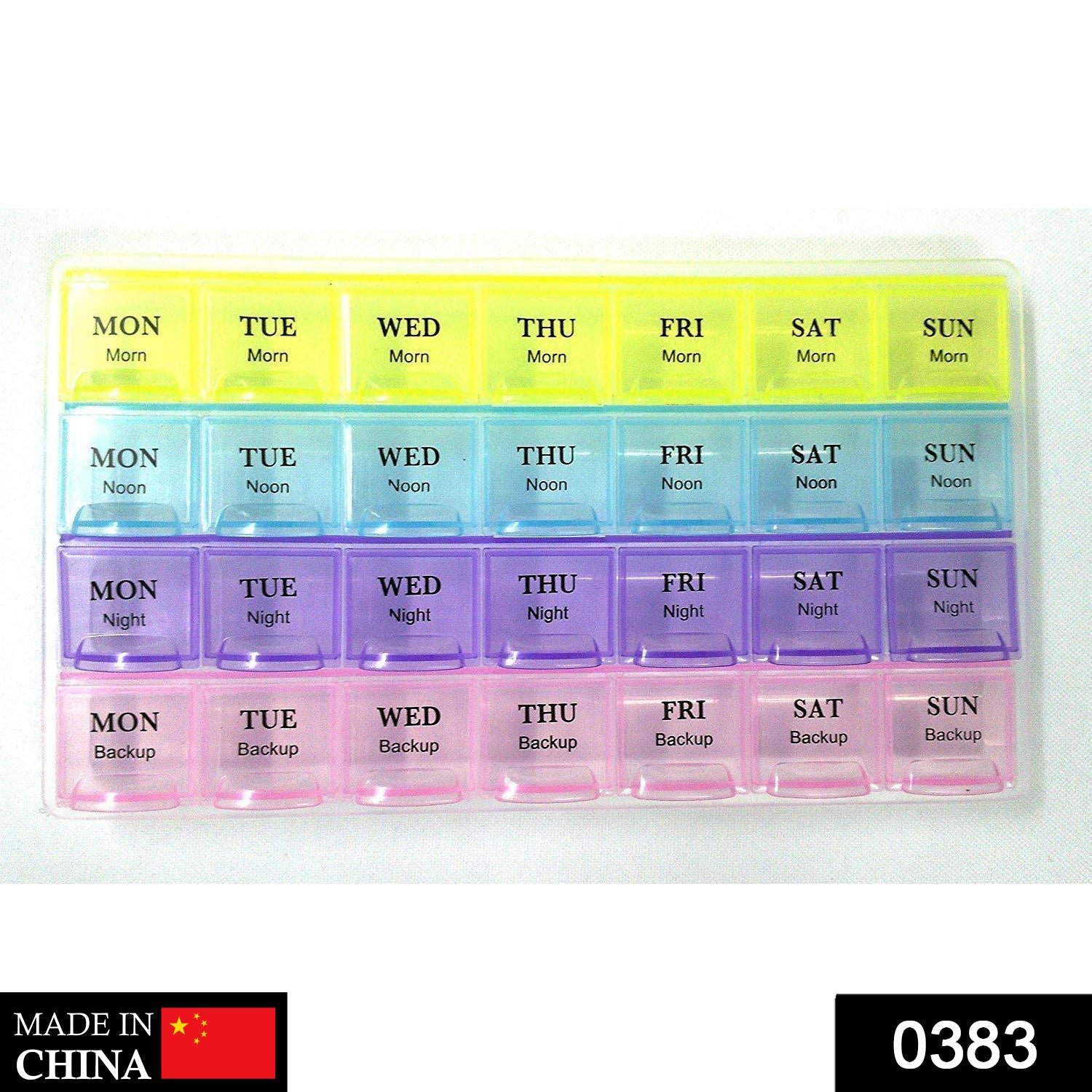 Weekly Pill Case 28-Slot Medicine Organizer