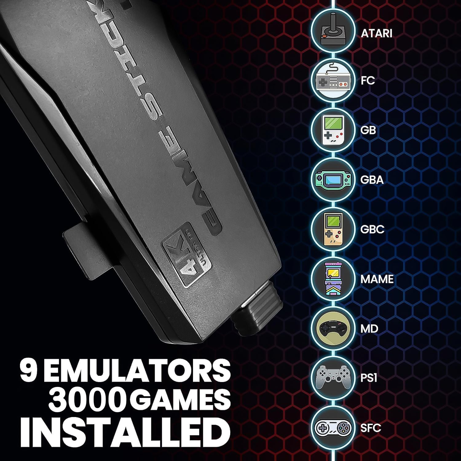 Wireless Controller Gamepad with 10,000+ Games,