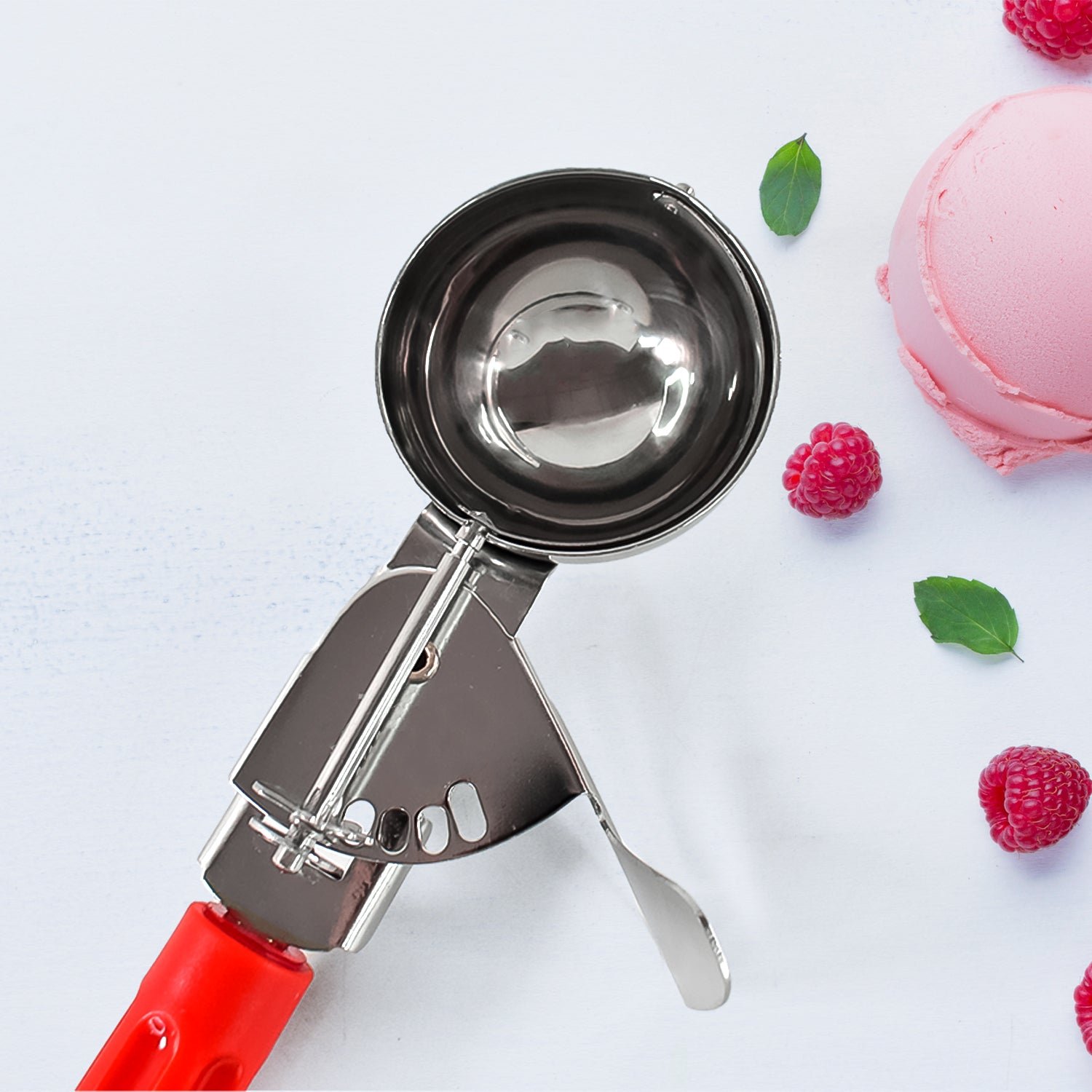 Apex Ice Cream Scoop – 70 ML Stainless Steel Head with Ergonomic Handle (1 Pc)