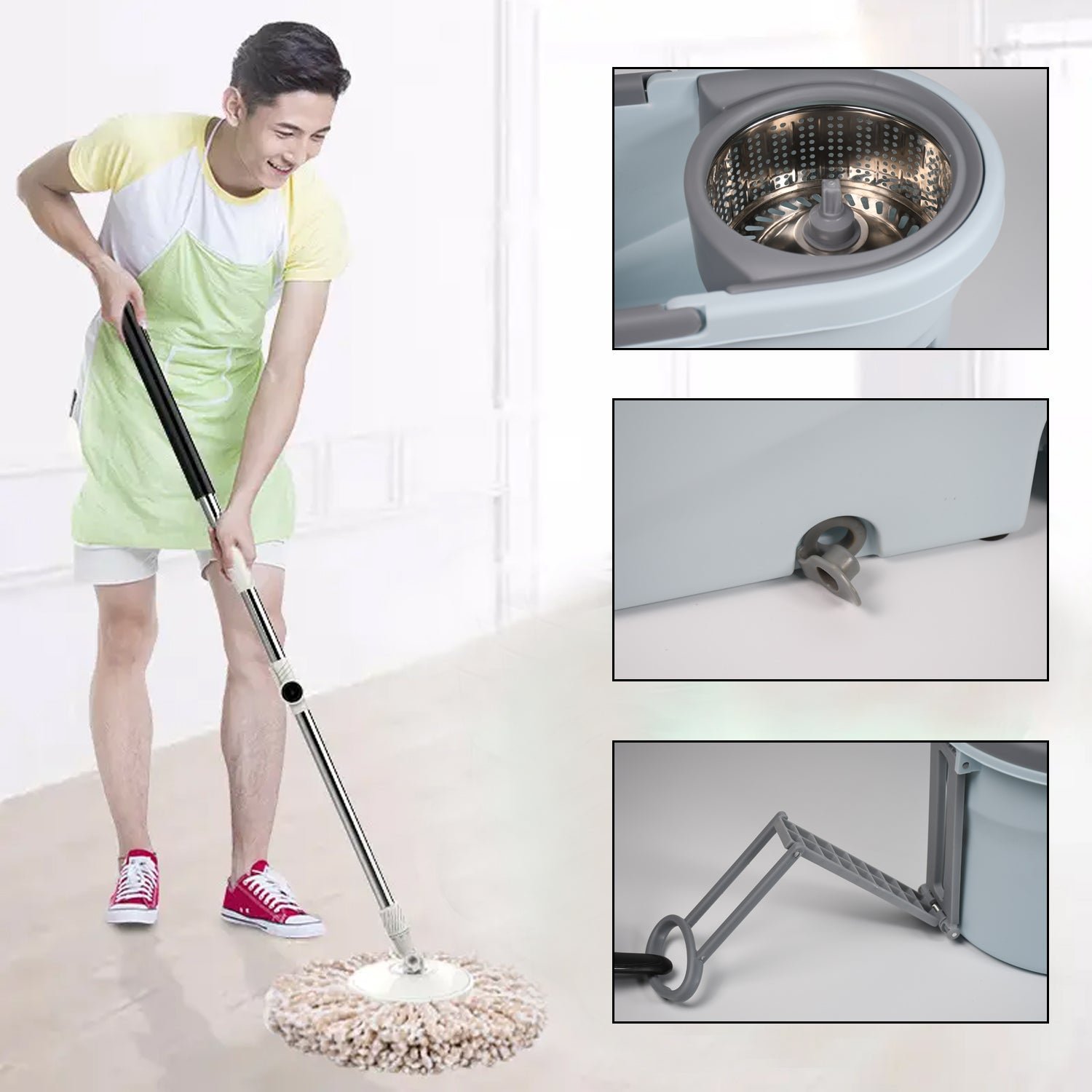 Quick Spin Cleaning Mop with Bucket