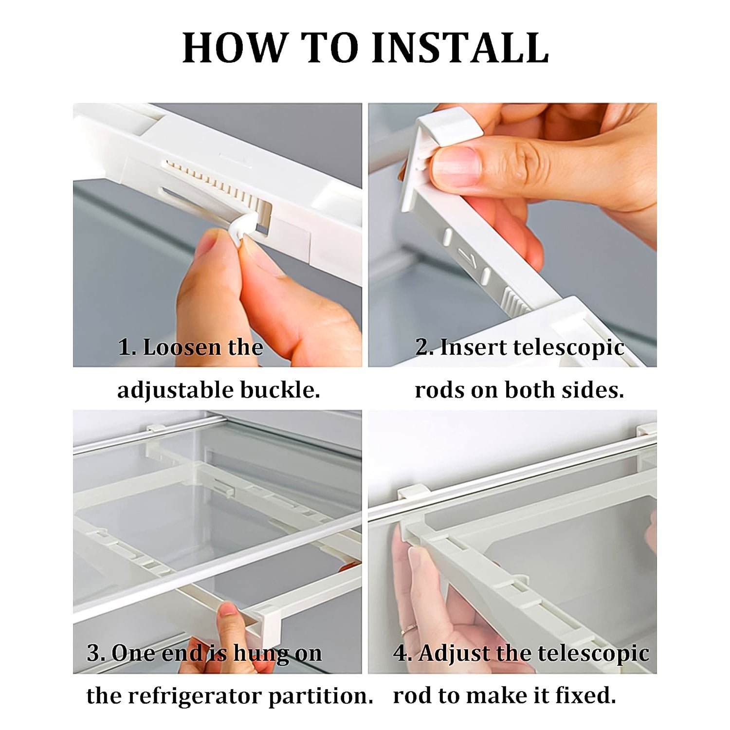 Egg Holder For Refrigerator Set Hanging Fridge Organizer Drawer (1 Pc)