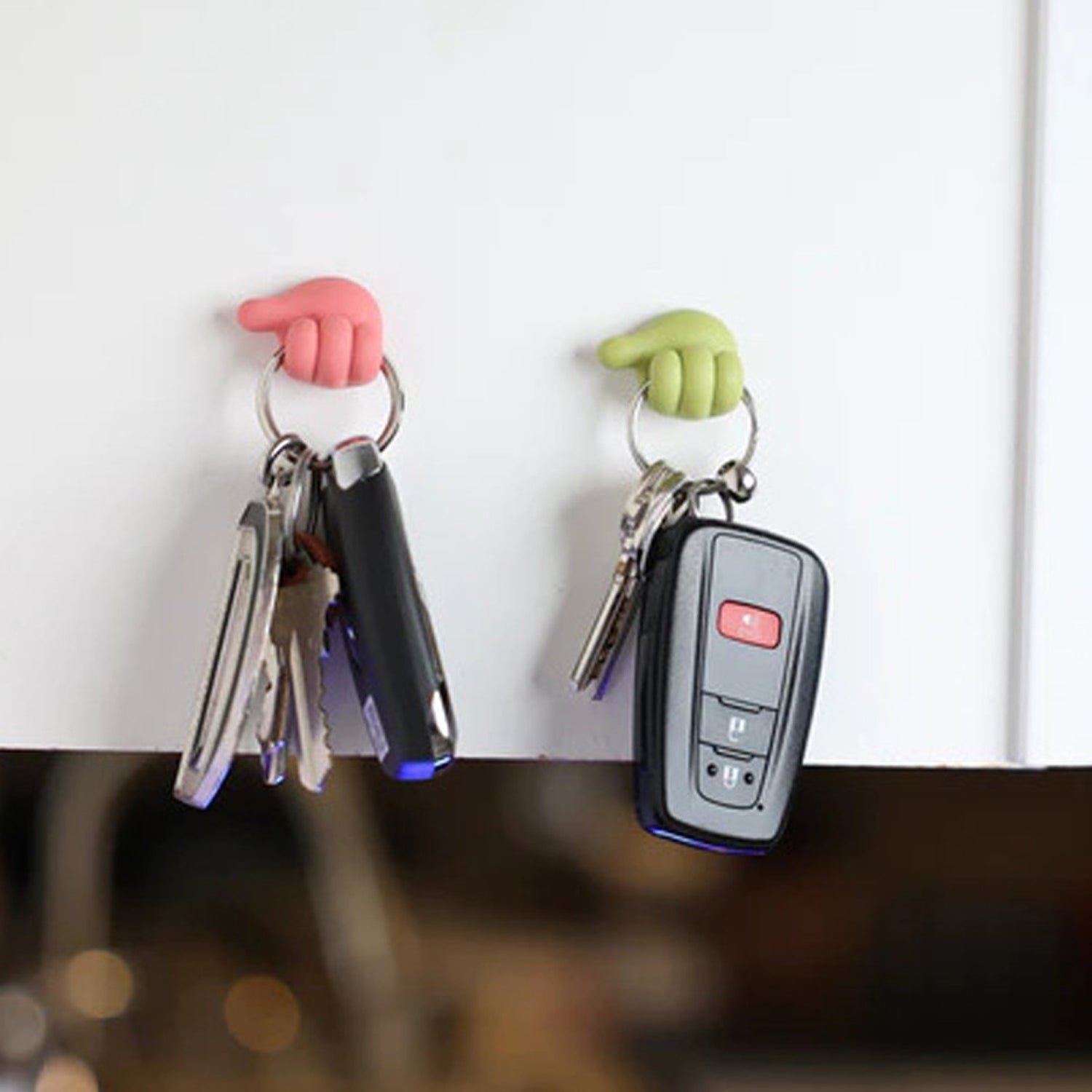 Multifunctional Multi functional Hand Shape Wall Clip Hanger Keys Cable Holder