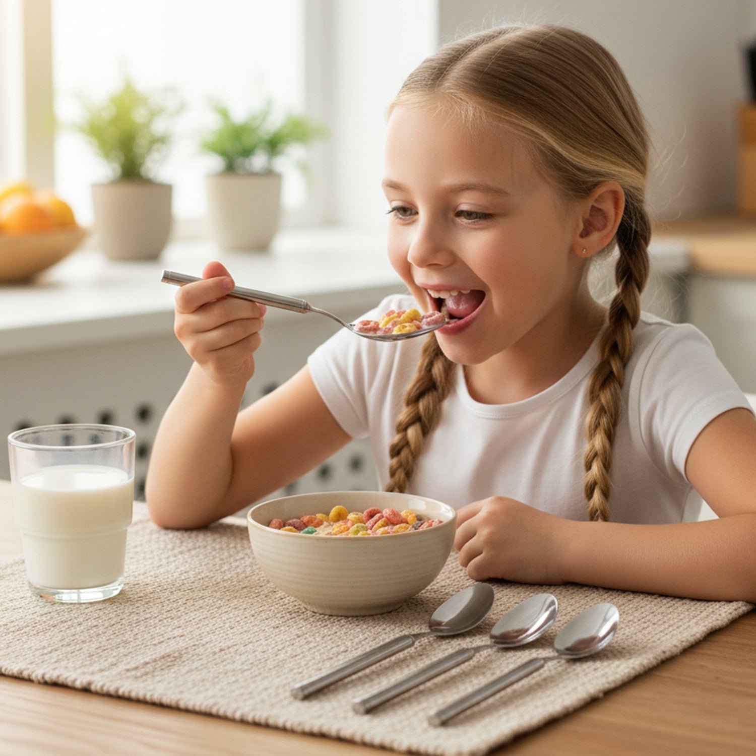 Stainless Steel Dinner Spoon Set (4 Pc Set)
