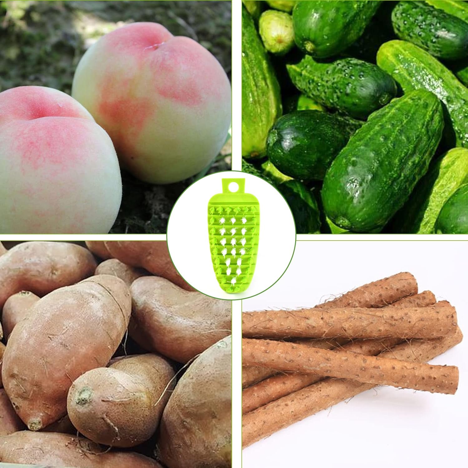 Plastic Fruit & Vegetable Brush (1 Pc)