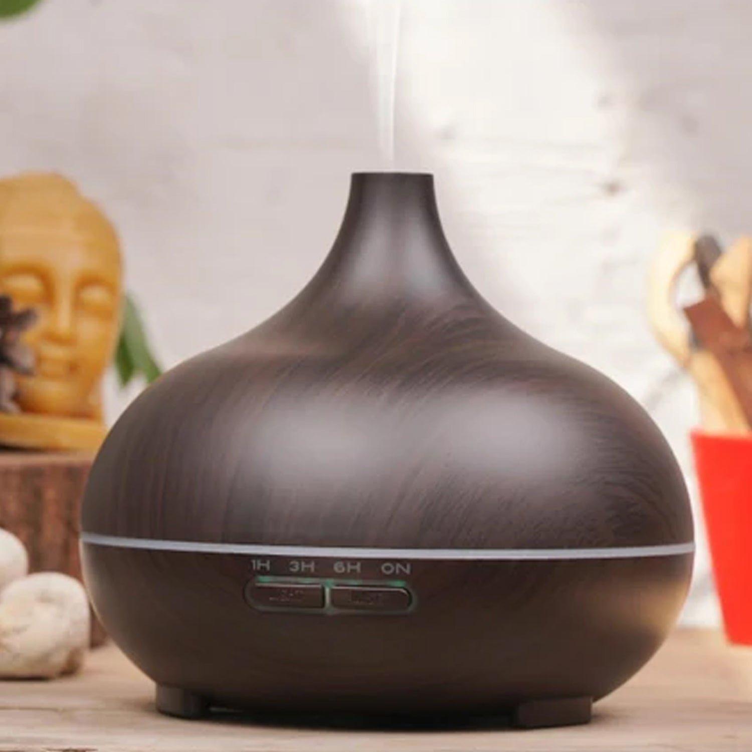 Aromatherapy Humidifier with 7 Colourful LED Light Change (500 ML Capacity)
