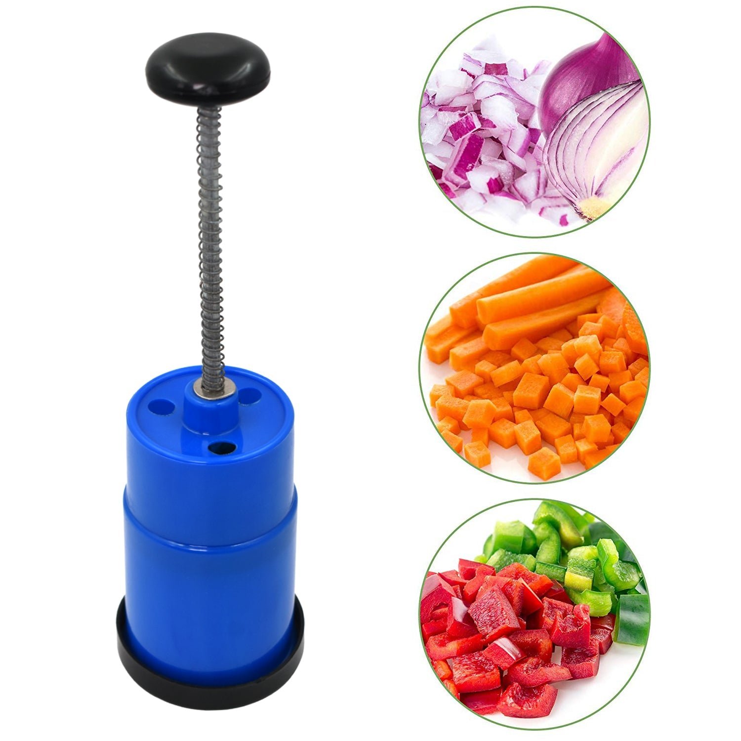 Onion Vegetable Hand Press Cutting Chopper (1 Pc / Mix Color)