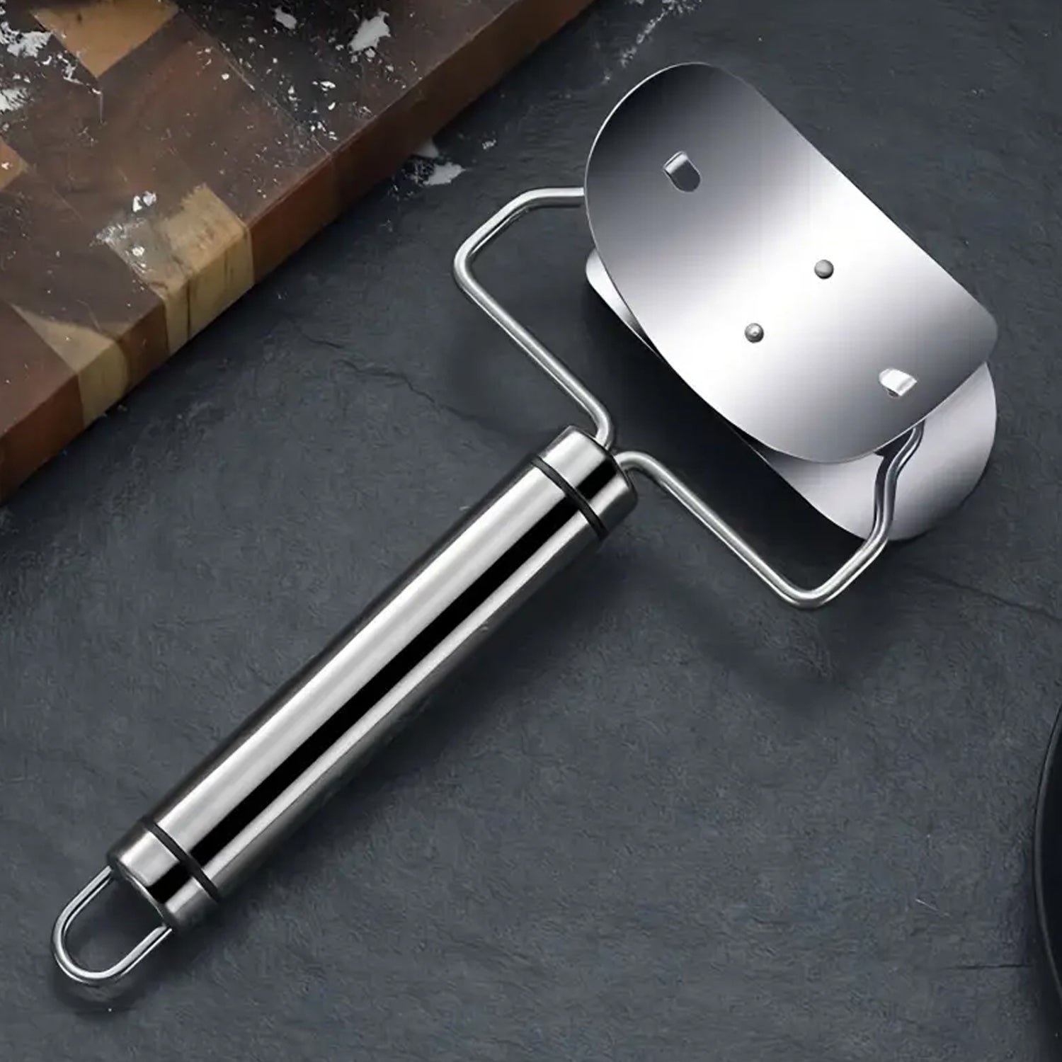 Multifunctional Easy and Fast Stainless Steel Puri cutter roller Machine (1 pc)