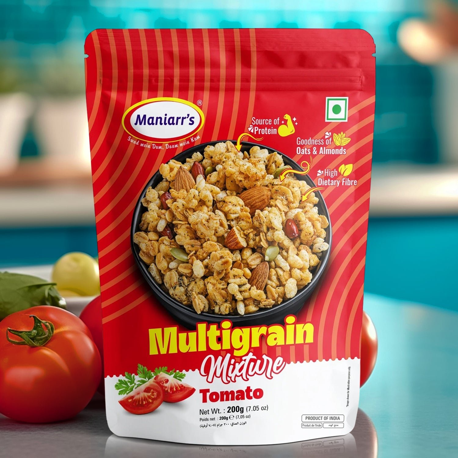 Maniarr's Tomato ROASTED MULTIGRAIN MIXTURE (195 Gm)