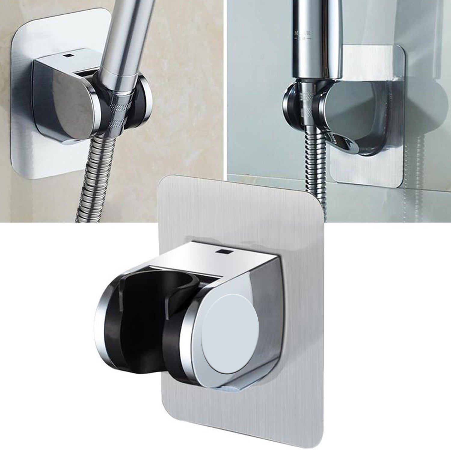Shower Head Holder, Adhesive Handheld Shower Holder, with adhesive sticker to hold