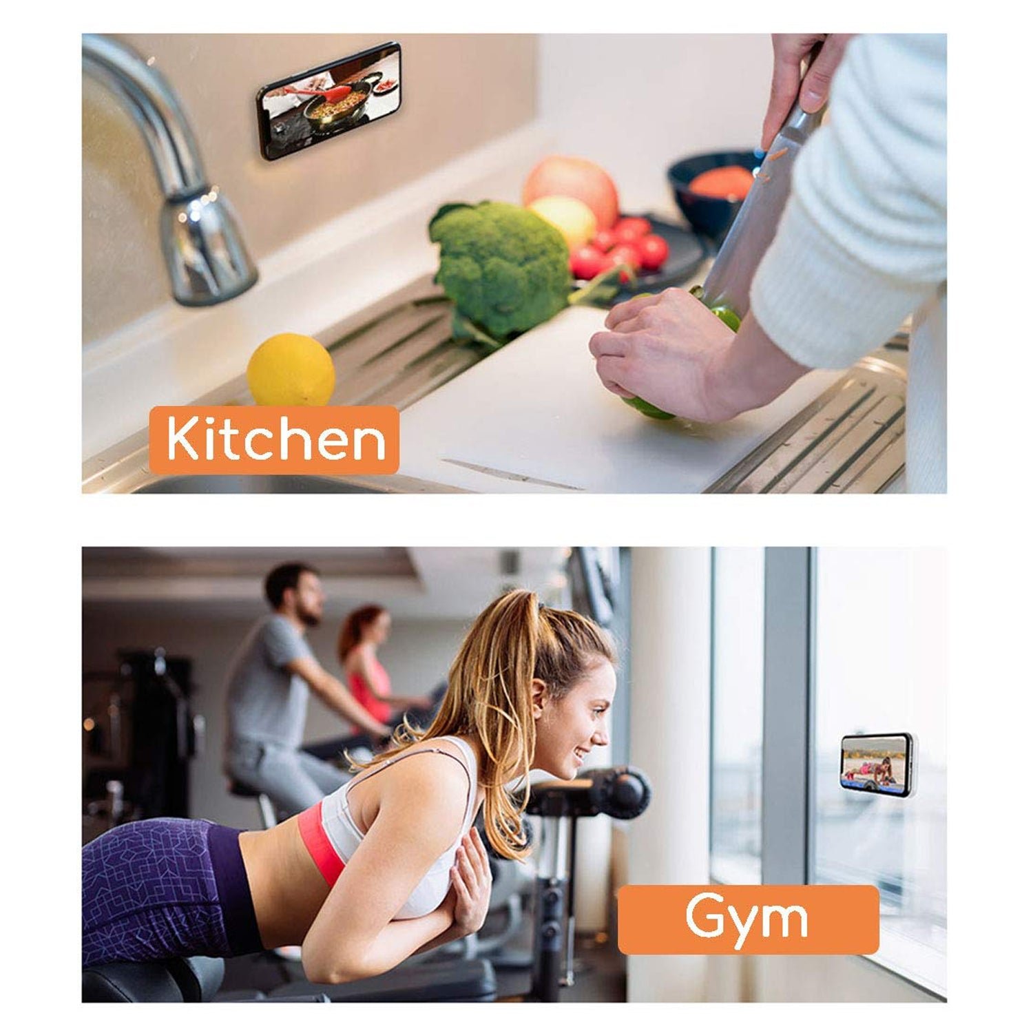 Multi Purpose Square Gel Pads for Holding Mobile & Spiral Cable Protector (1 Pc)