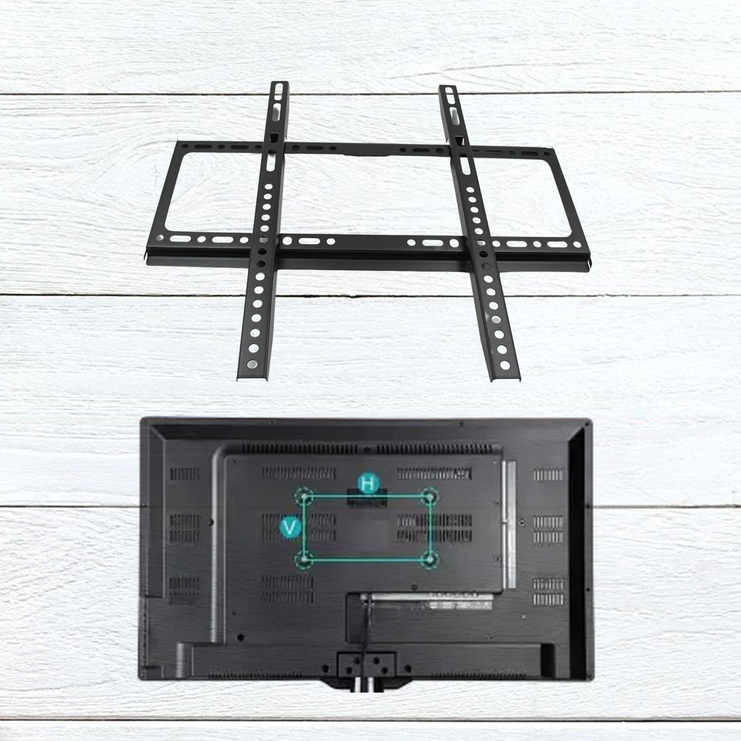 Heavy-Duty TV Wall Bracket for 26–63 Inch LED/LCD TVs (46×20 cm)