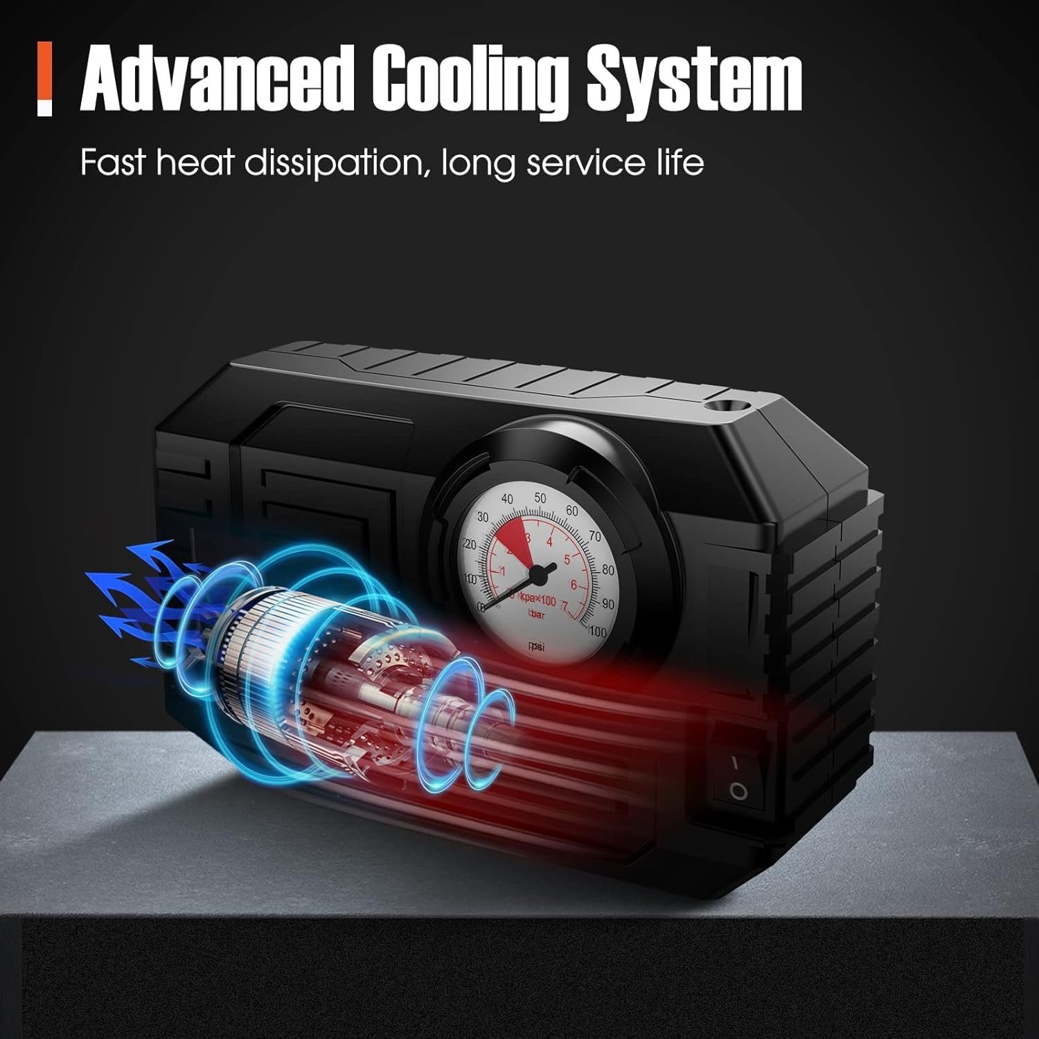 Tire Inflator Portable Air Compressor 12V Small Air Pump for Car Tires Bicycle Bike