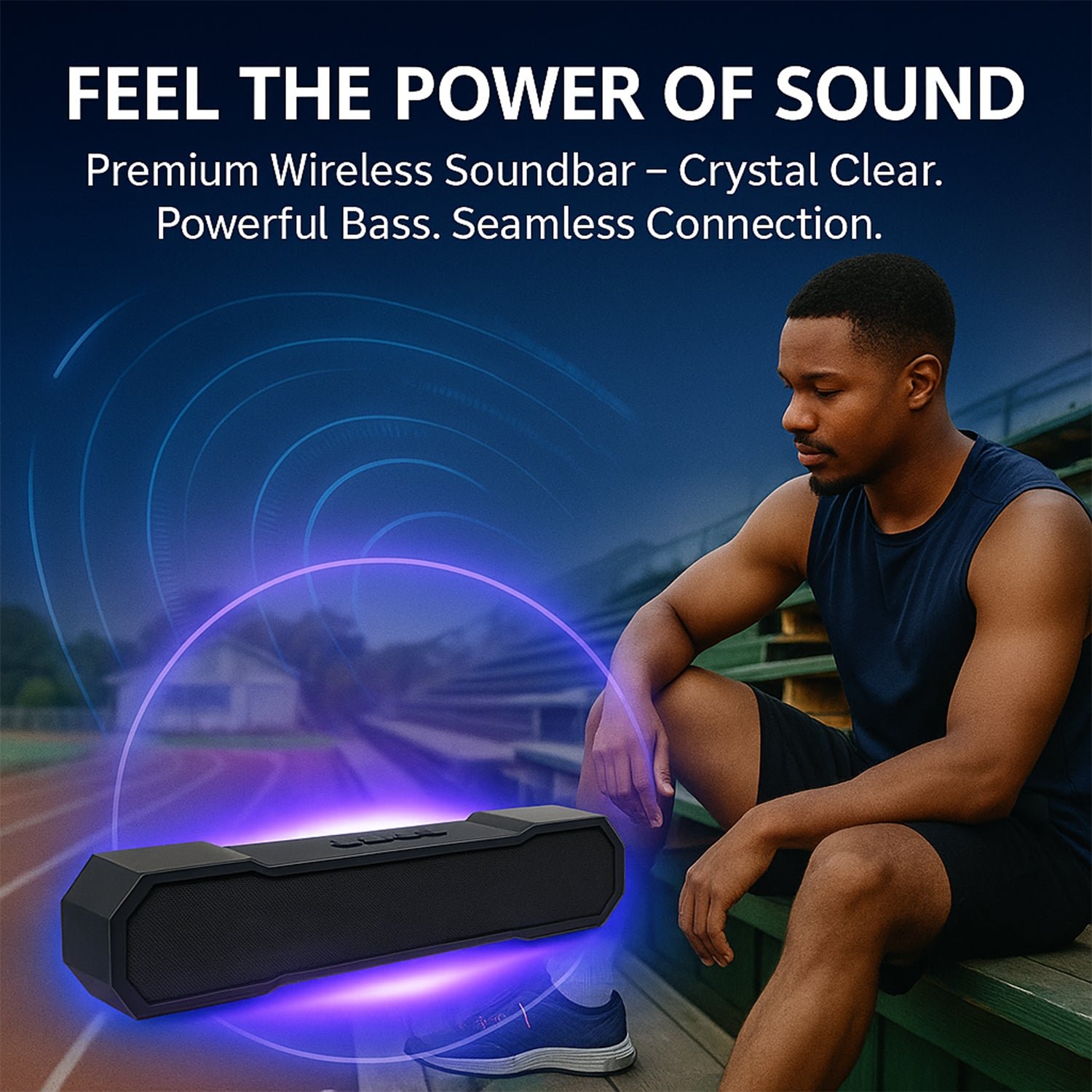 3D Sound Wireless Bluetooth Speaker (1 Pc)