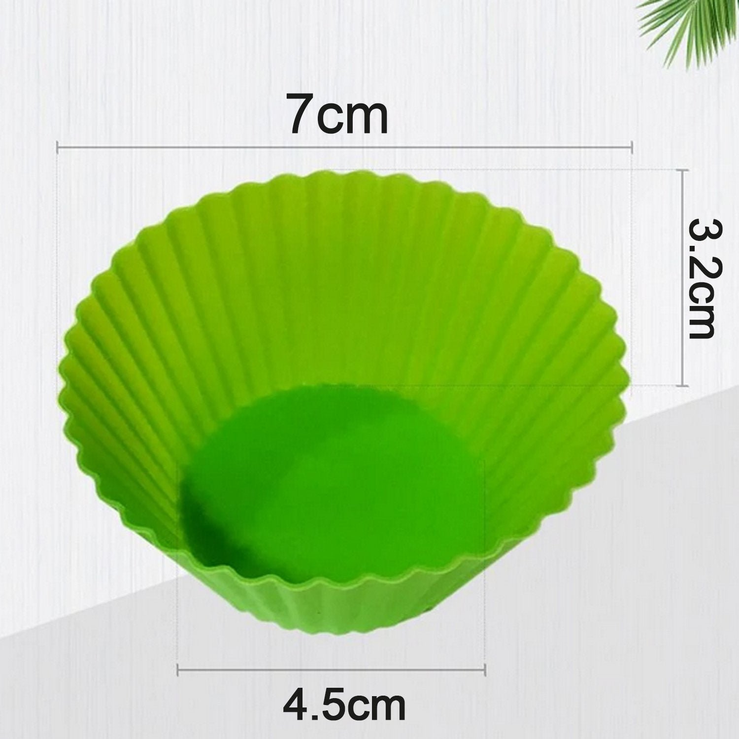 Silicone Cupcake-Shaped Baking Mold for Chocolate, Candy & Pastry (6 Pc)