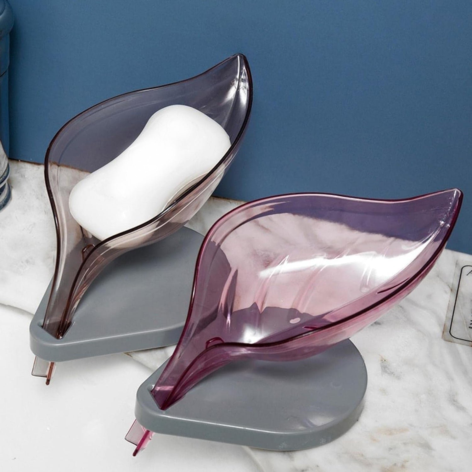 Soap Tray self draining Leaf soap Box Storage soap Box Rack  (1 Pc)