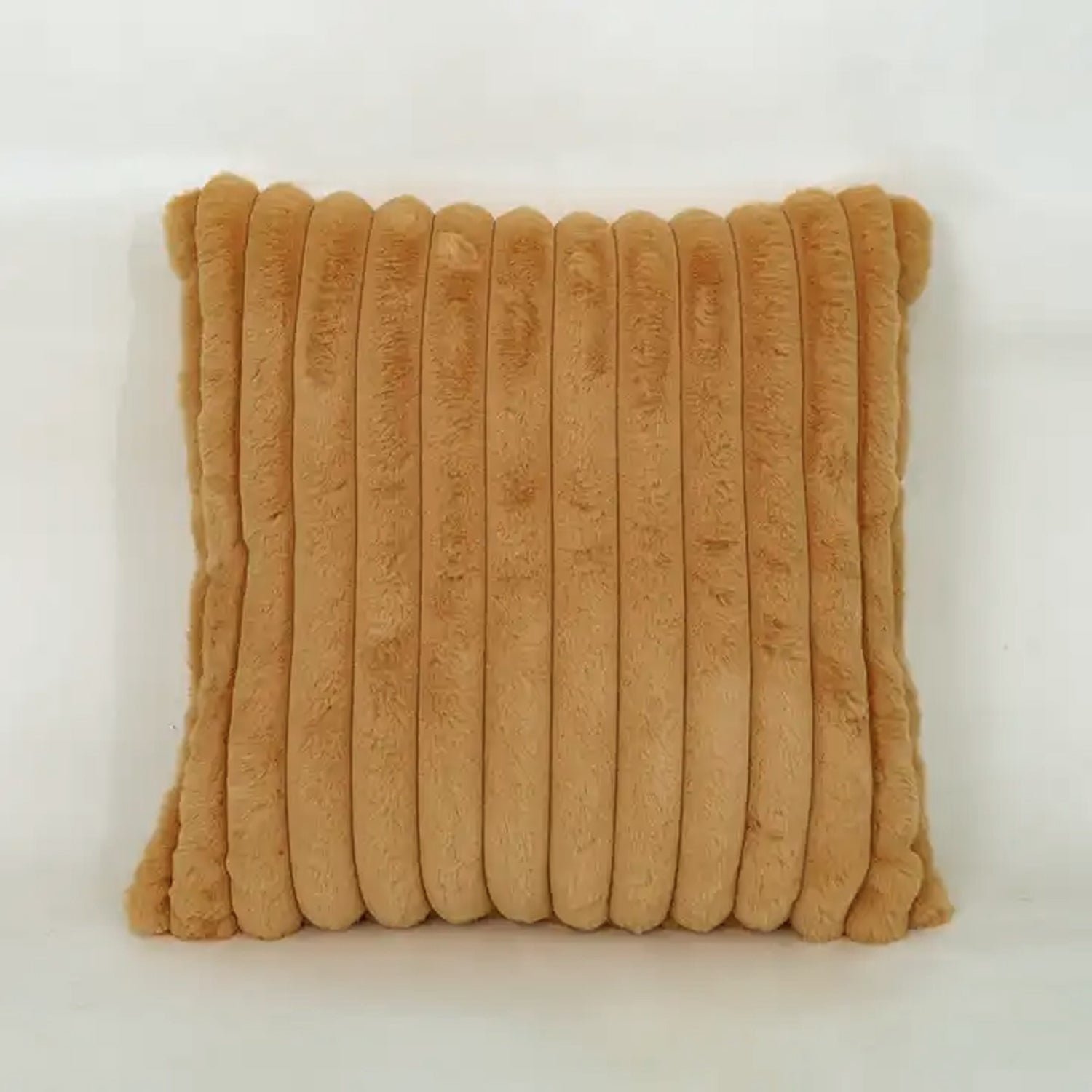 Soft Corduroy 16x16 Throw Pillow Cover Square Decorative Cushion Case (1 Pc)