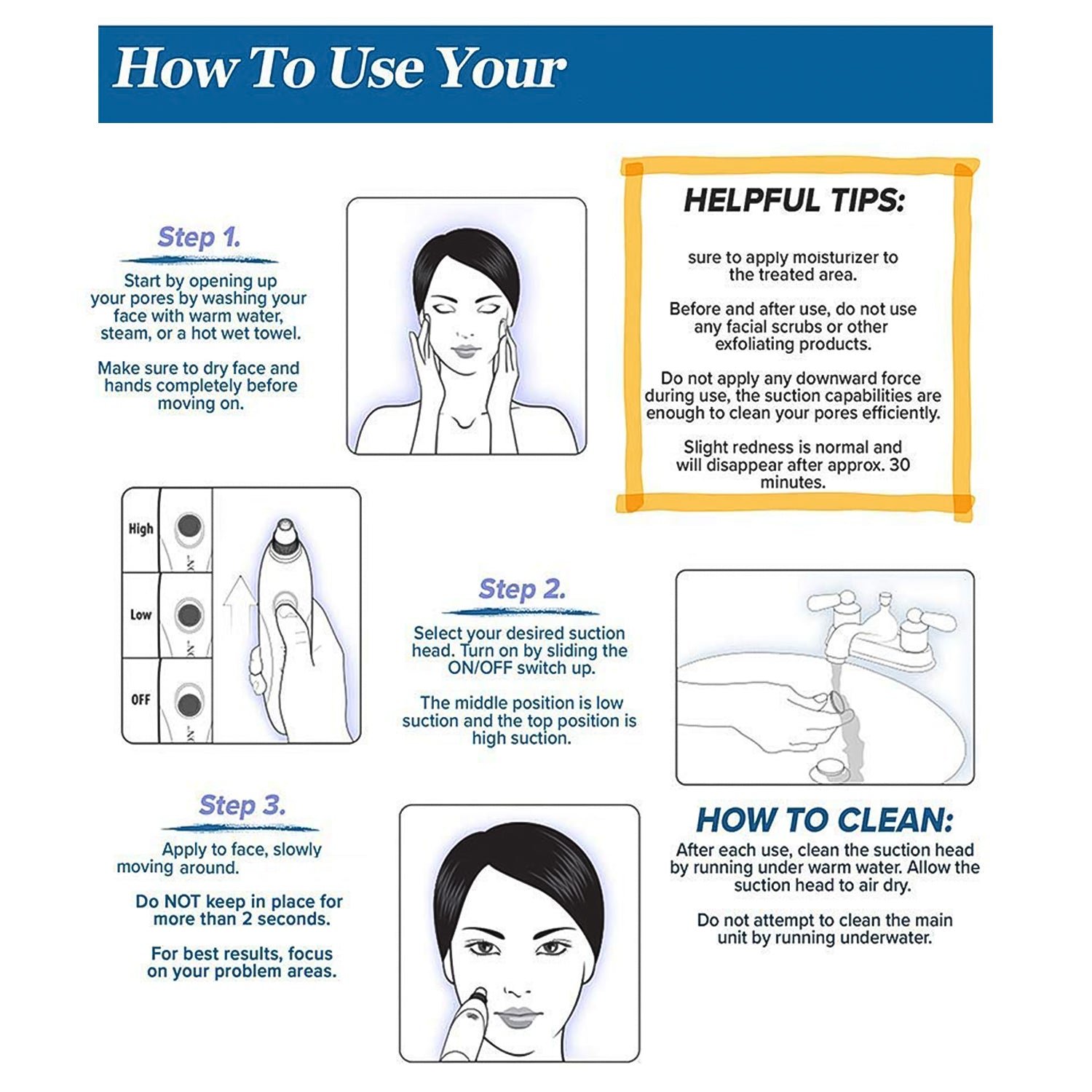 2-in-1 Blackhead Extractor – Multi-Color Vacuum Pore Cleaner (Batteries-Free)