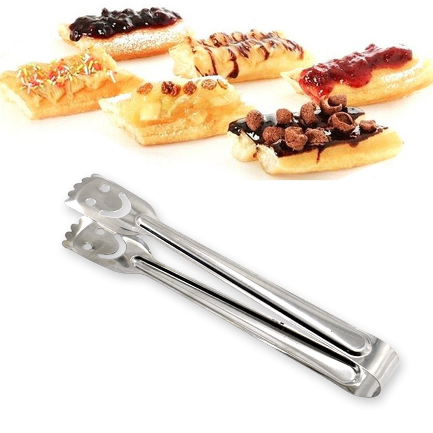 Smiley Stainless Steel Multipurpose Utility Tong (1Pc Only)
