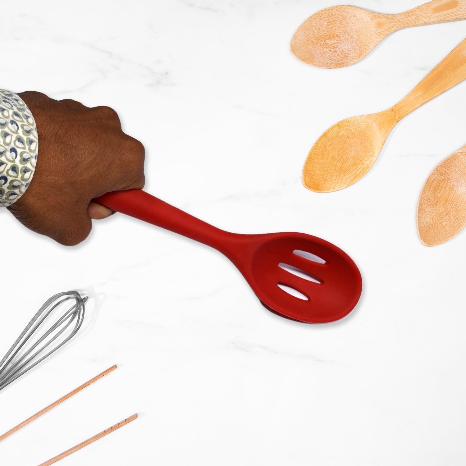 SILICON NON-STICK HEAT RESISTANT KITCHEN TURNER PREMIUM TURNER ( 1PC )