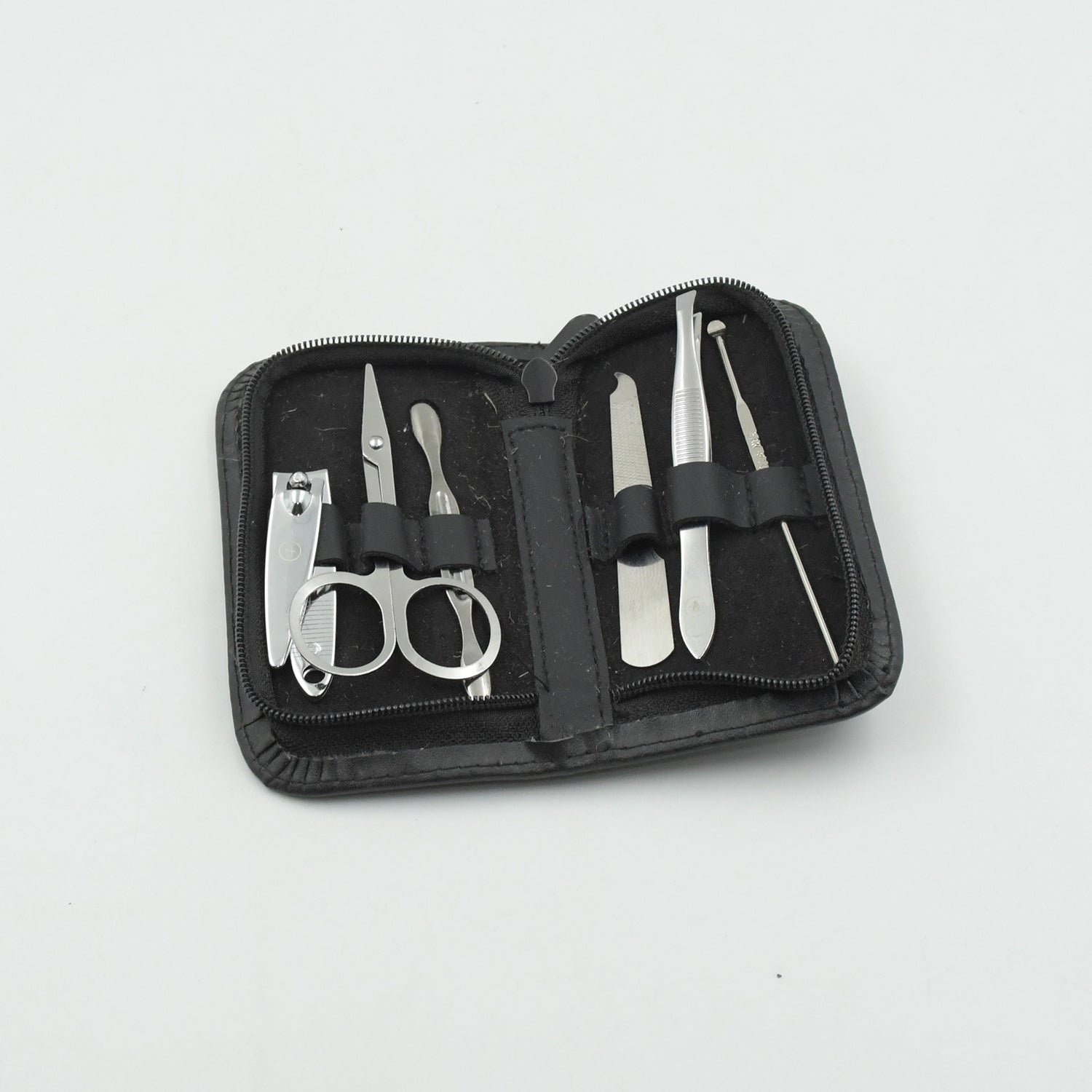 6-Piece Nail Clippers Kit with Travel Case – Professional Manicure SetStainless Steel