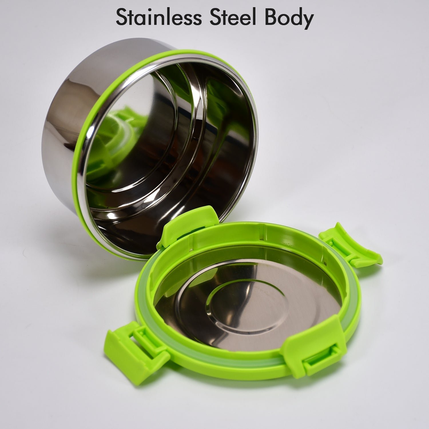 Ganesh Solo round 400 Stainless Steel Leak proof airtight Lunch Pack for Office use