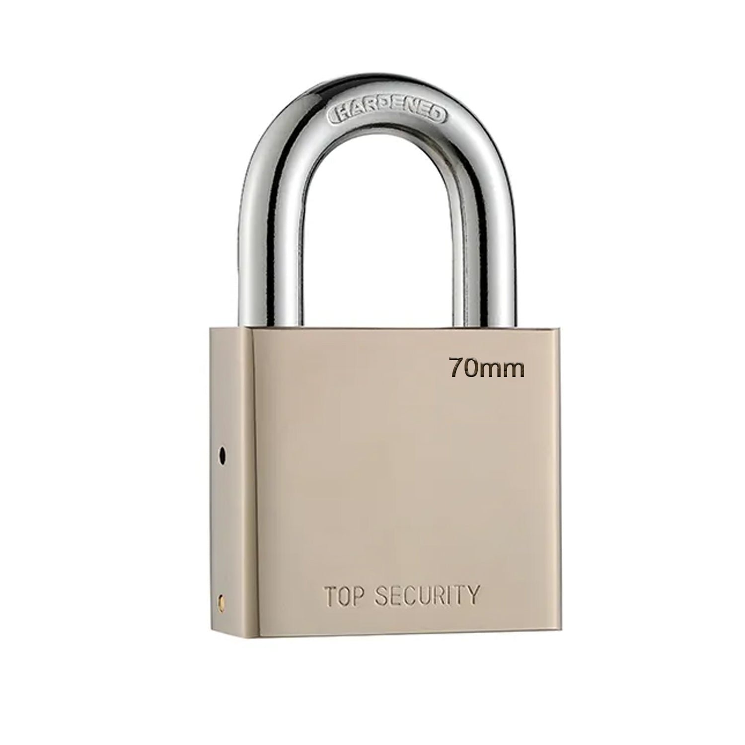 Heavy Steel Premium Square Padlock 70mm with 4 Keys  Hardened Shackle for Doors