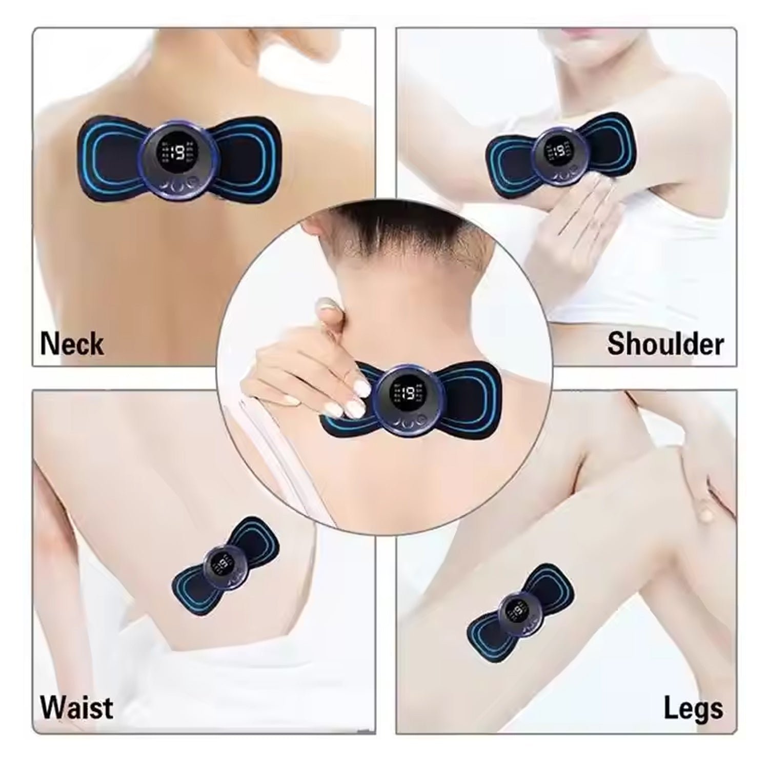Butterfly Electric Neck Massager Cordless Full Body Massage Remote Controller (1 Pc)