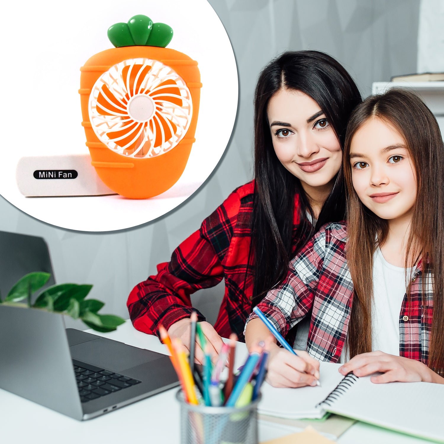 USB Operated Handheld Mini Fan ( Mix Colour)