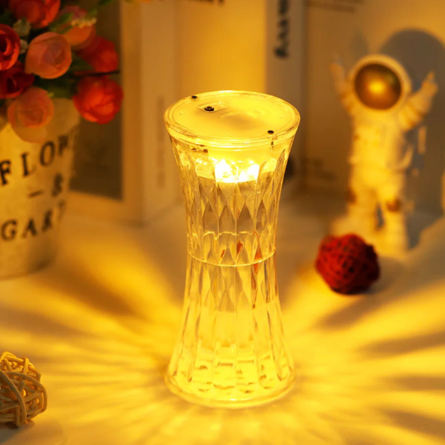 Crystal Table Lamp – Universal Soft Night Light (1 Pc)