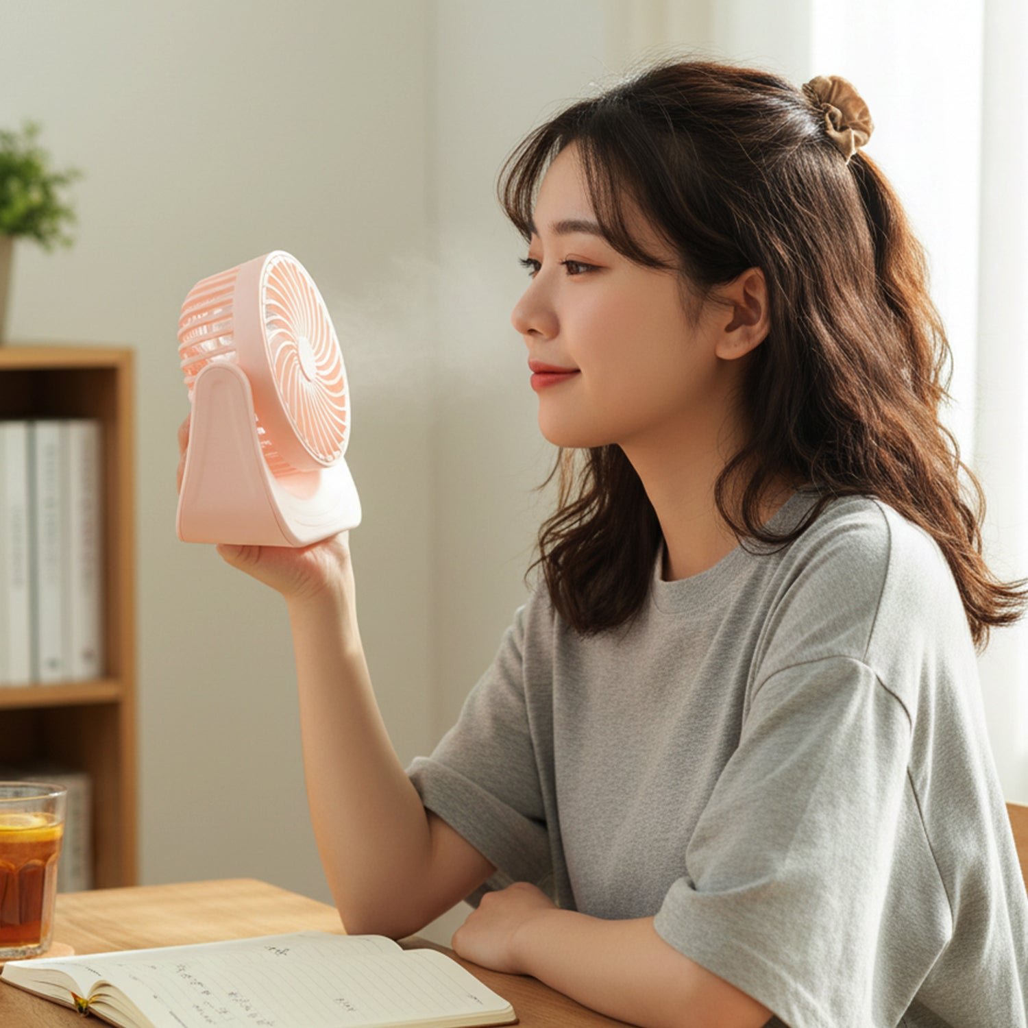 Plug and Play Silent Desktop Mini Fan with Adjustable Tilt Head (1 Pc)