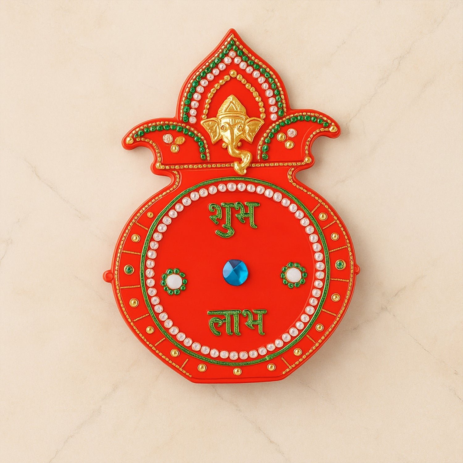 Decorative Kalash Wall Hanging with Shubh Labh (1 Pc)