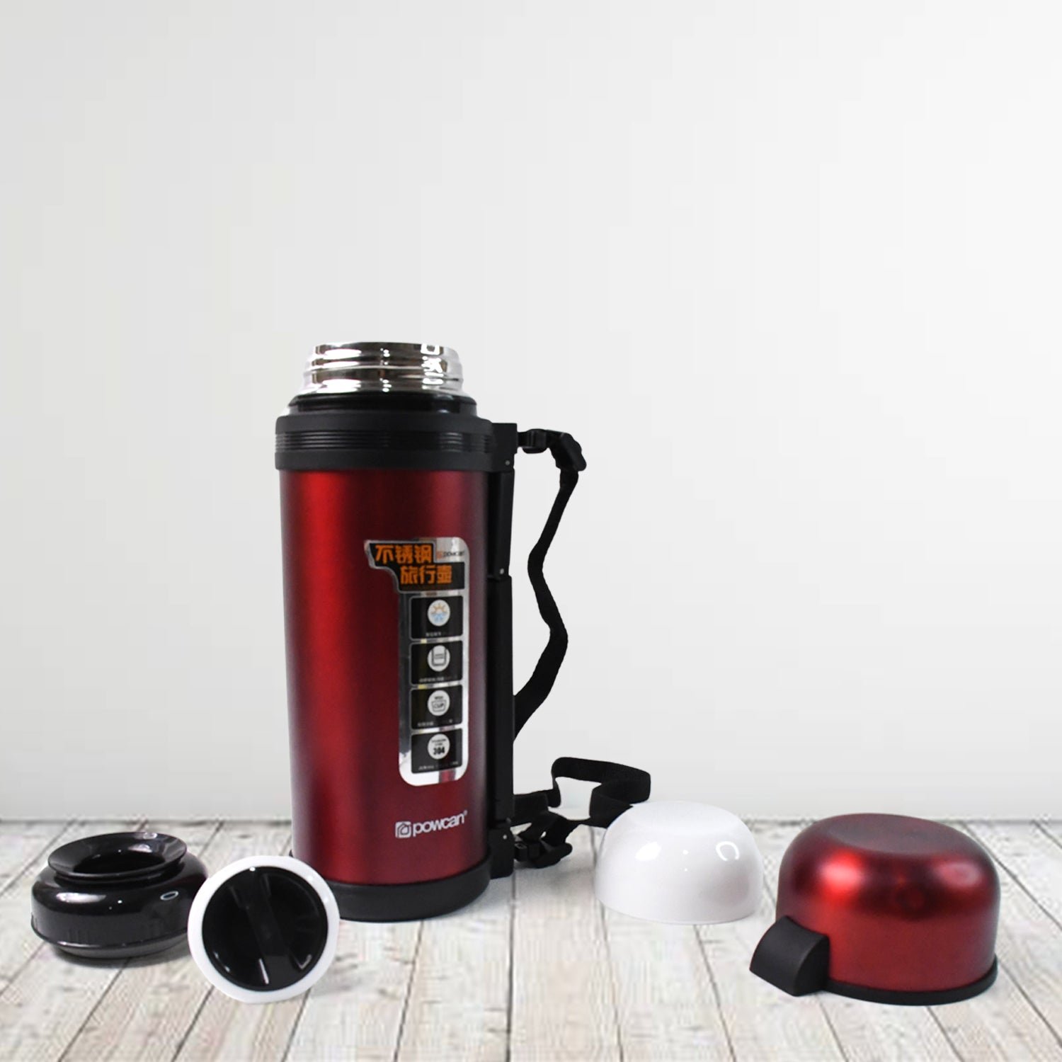 Stainless Steel Thermos Flask Double-Walled Coffee Thermos Flask Leak-proof (1500ML)