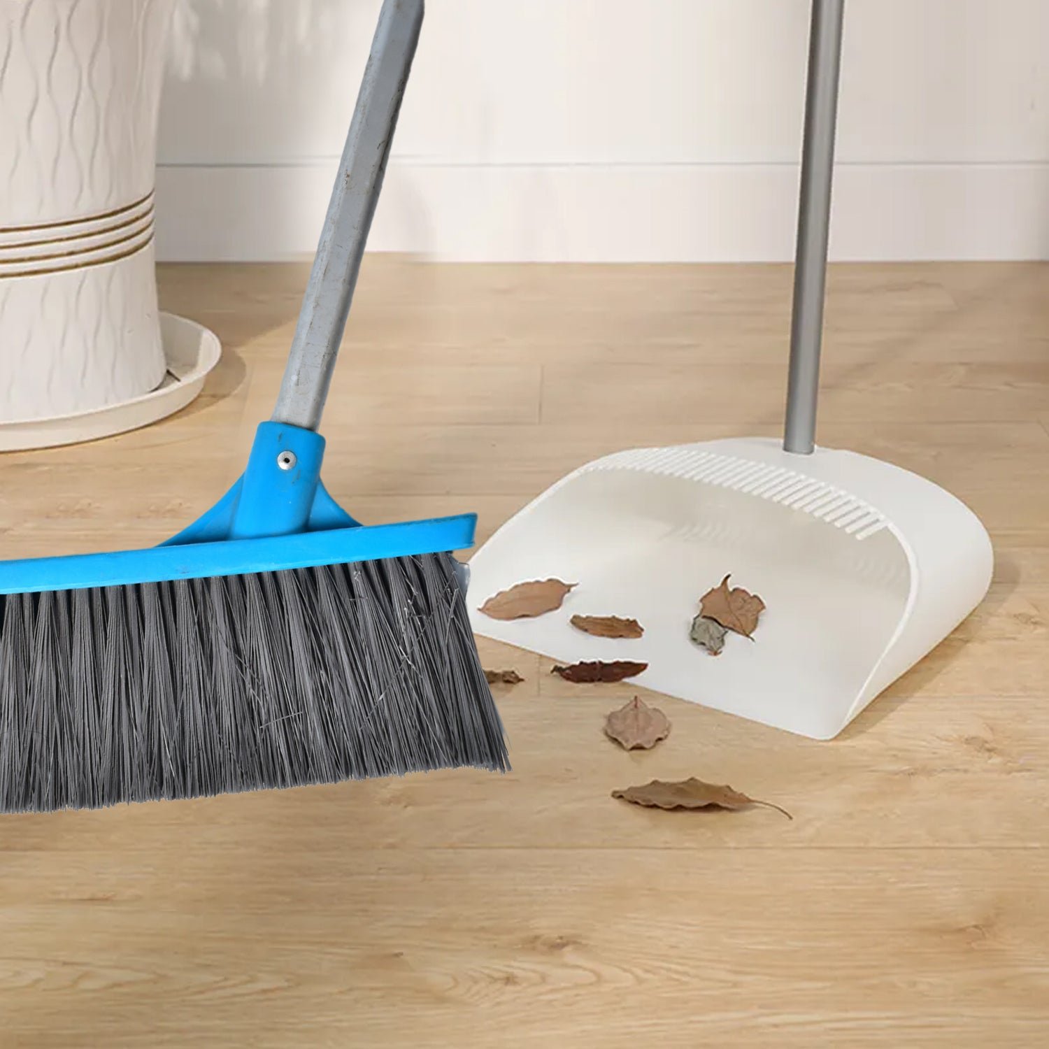 Long Handle Floor Scrub Brush for Cleaning Stiff Bristle Scrubber for Bathroom