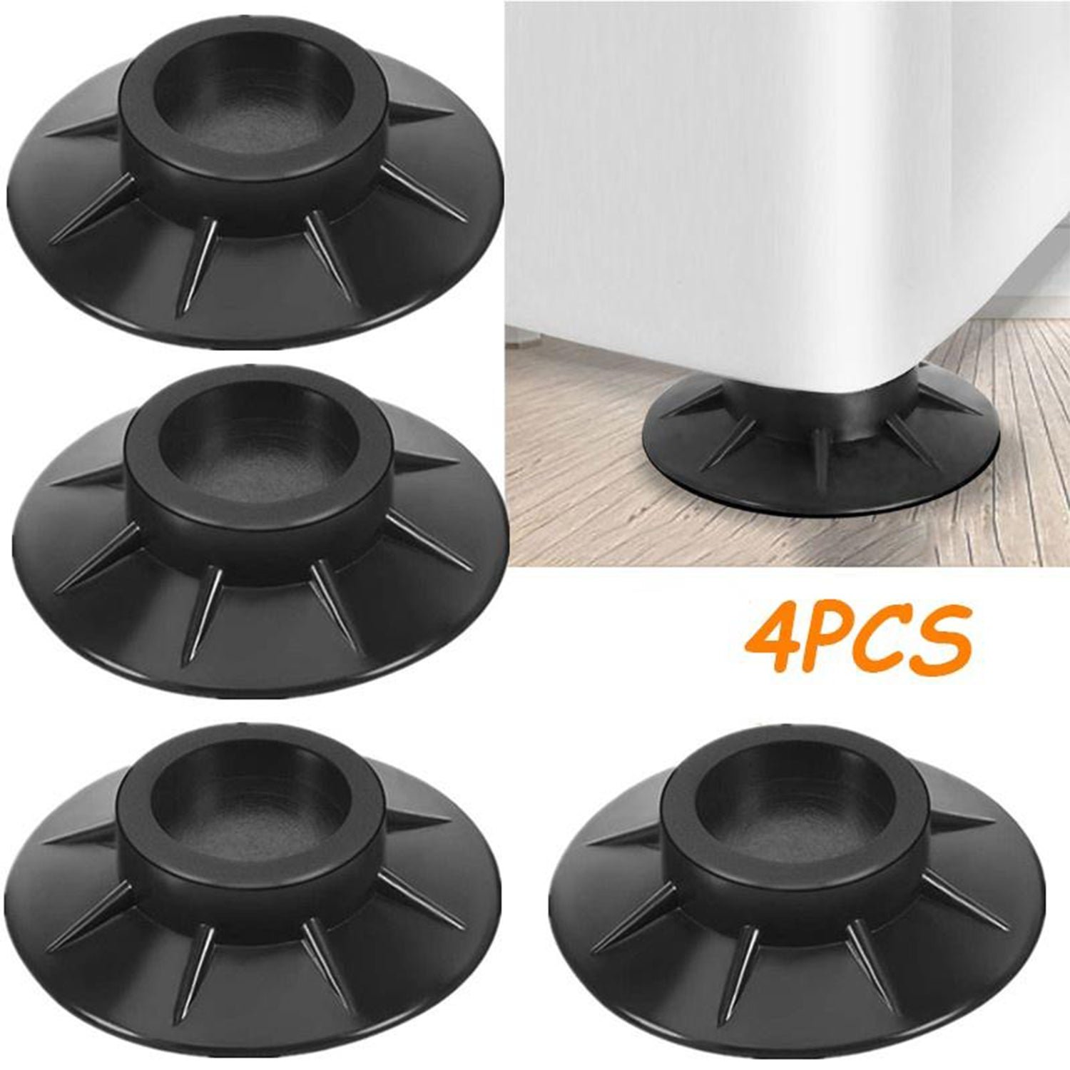 Furniture Vibration Pads - 4-Piece Set for Table & Stool Support at Home & Office