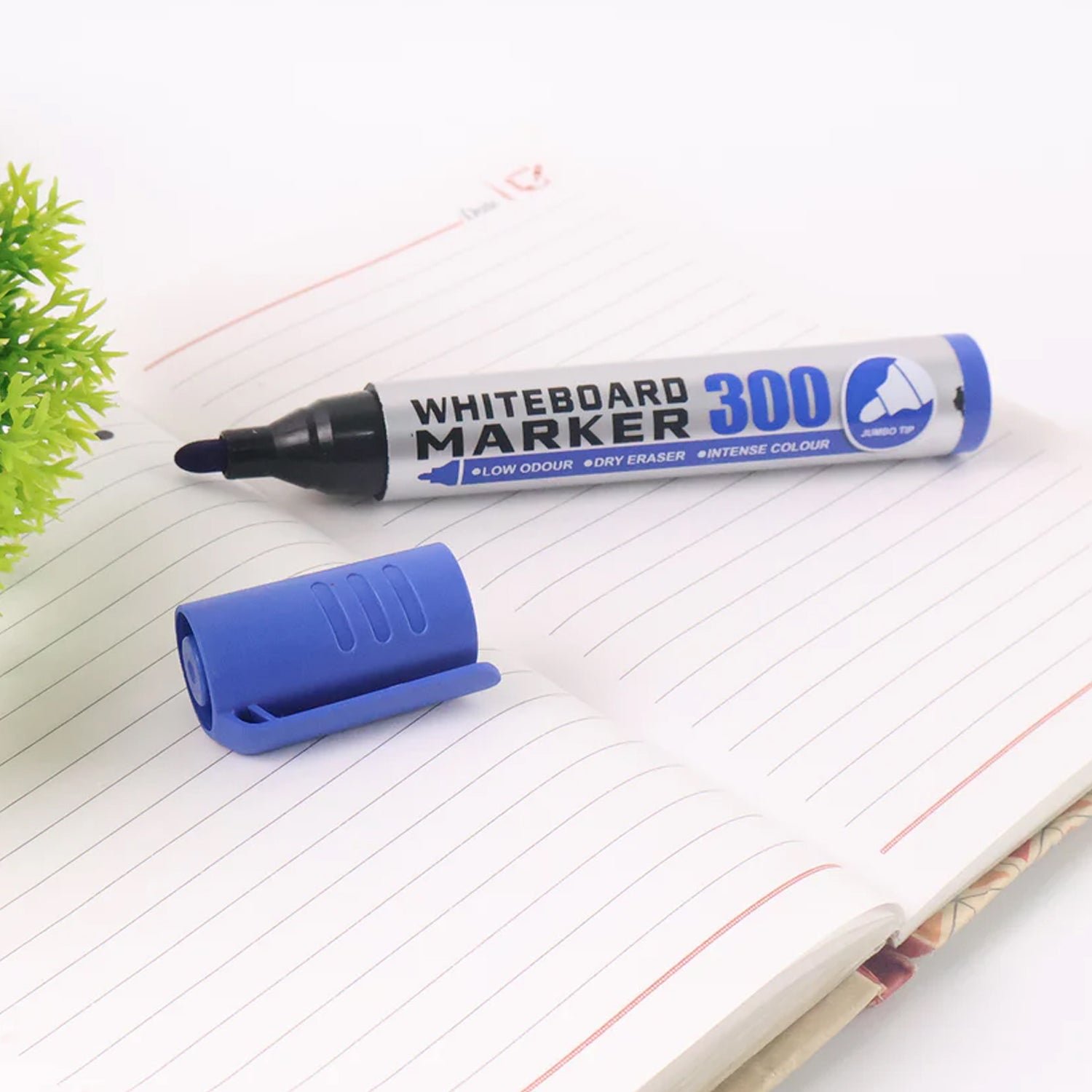 Premium Permanent Blue Marker Pen Set (6 Pcs Set)