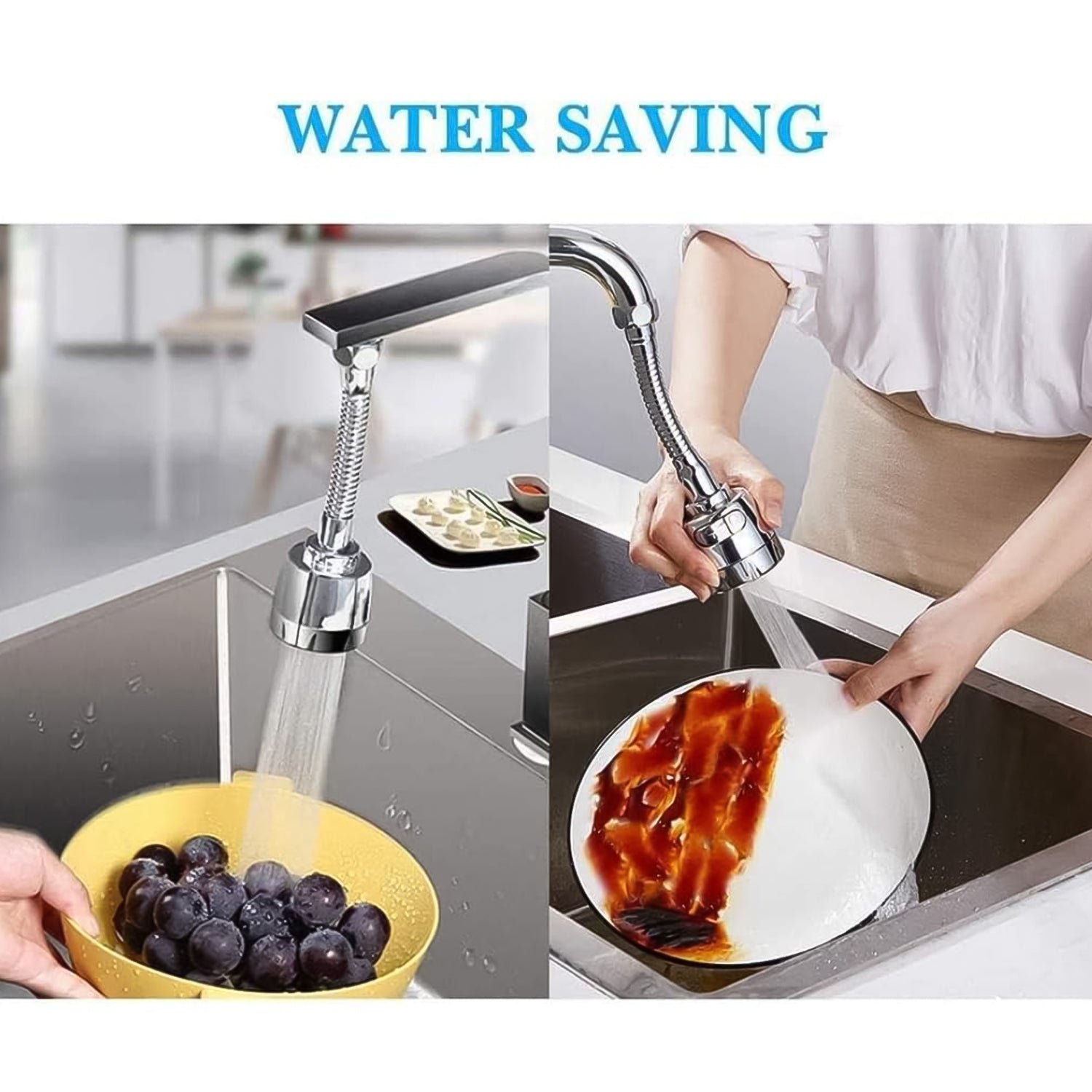 Stainless Steel Water Faucet Sprayer Head (1 Pc / 8 Inch)