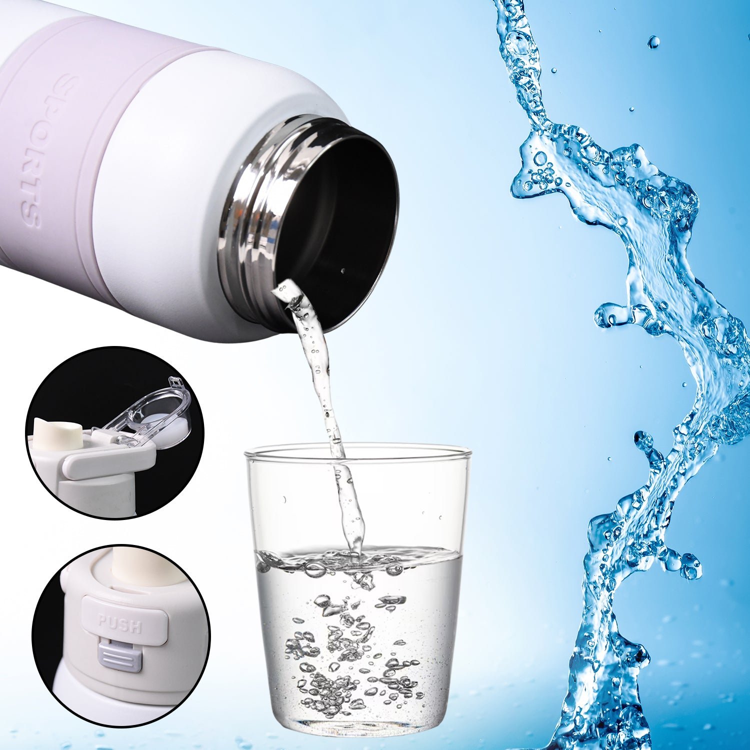 Stainless Steel Water Bottle (680ml Approx)